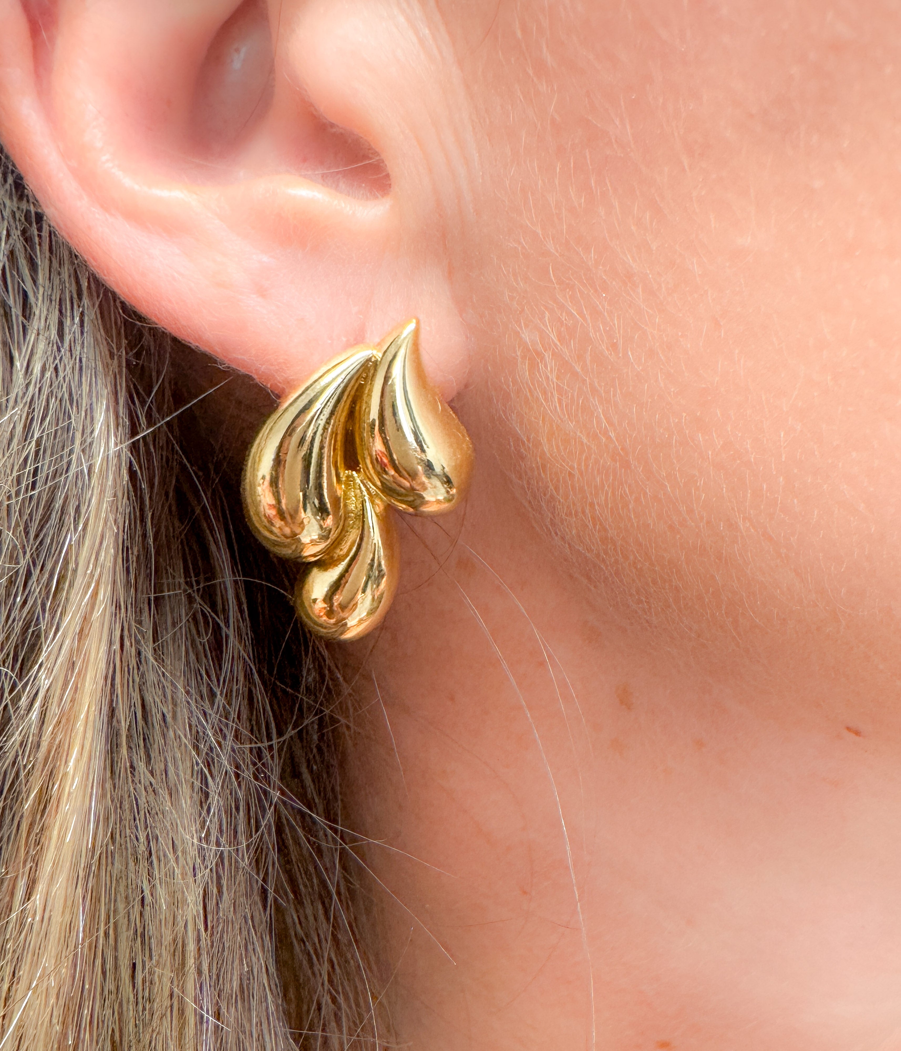 Triple Teardrop Earrings