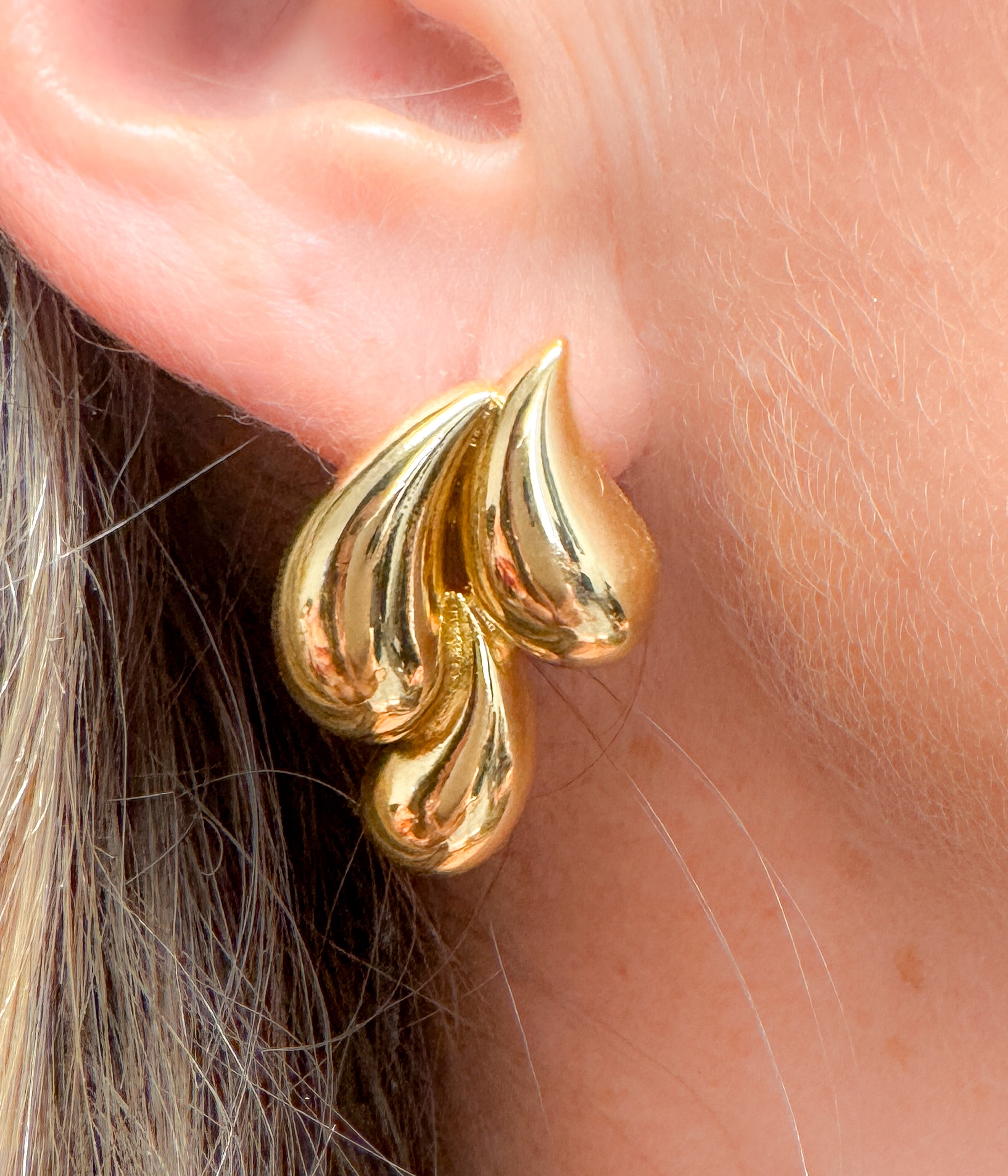 Triple Teardrop Earrings