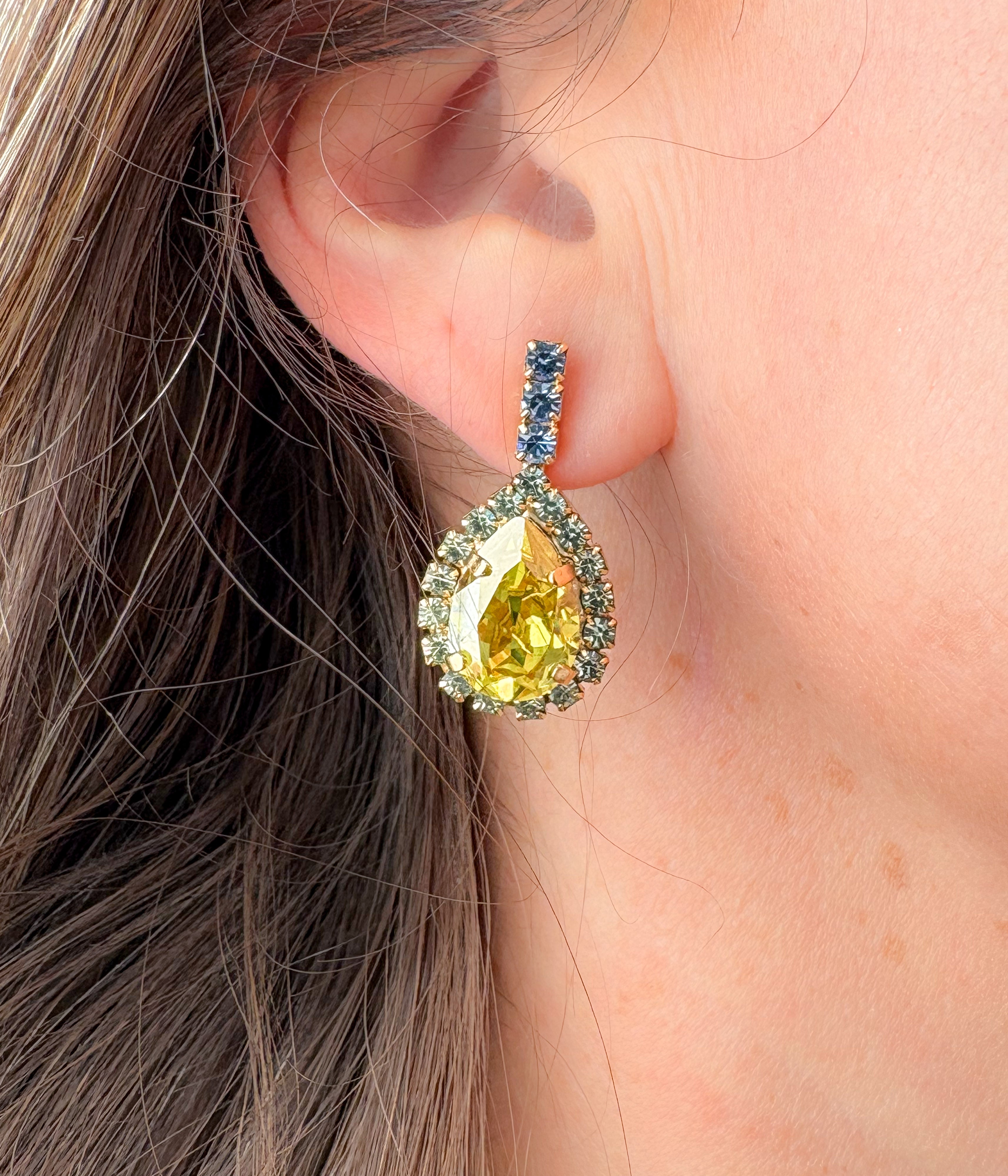 Brent Earrings in Yellow