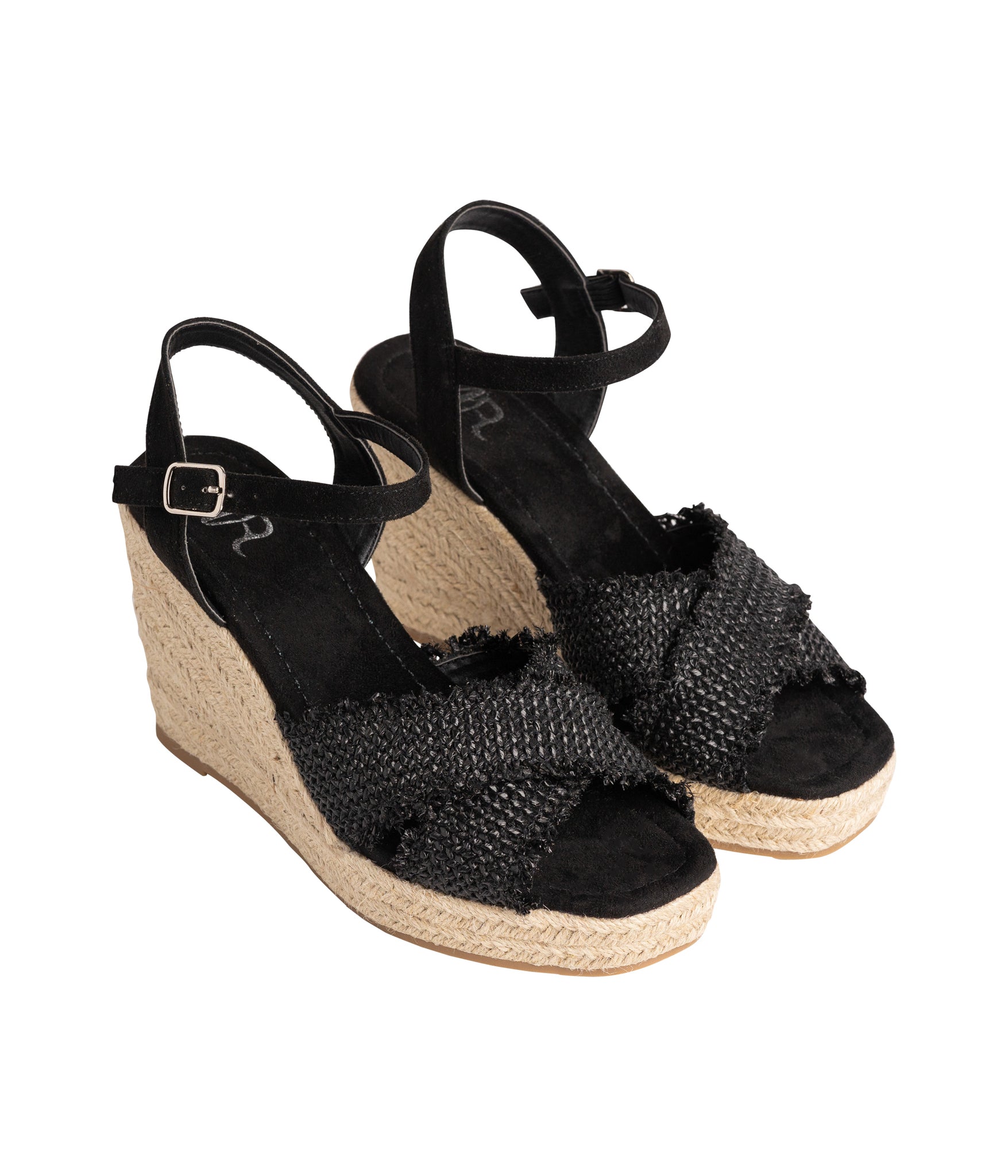 Elinor Wedge in Black - Rural Haze
