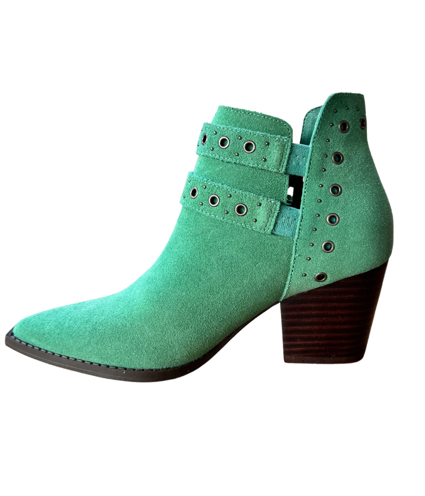 Elsa Leather Ankle Boot in Teal - Rural Haze