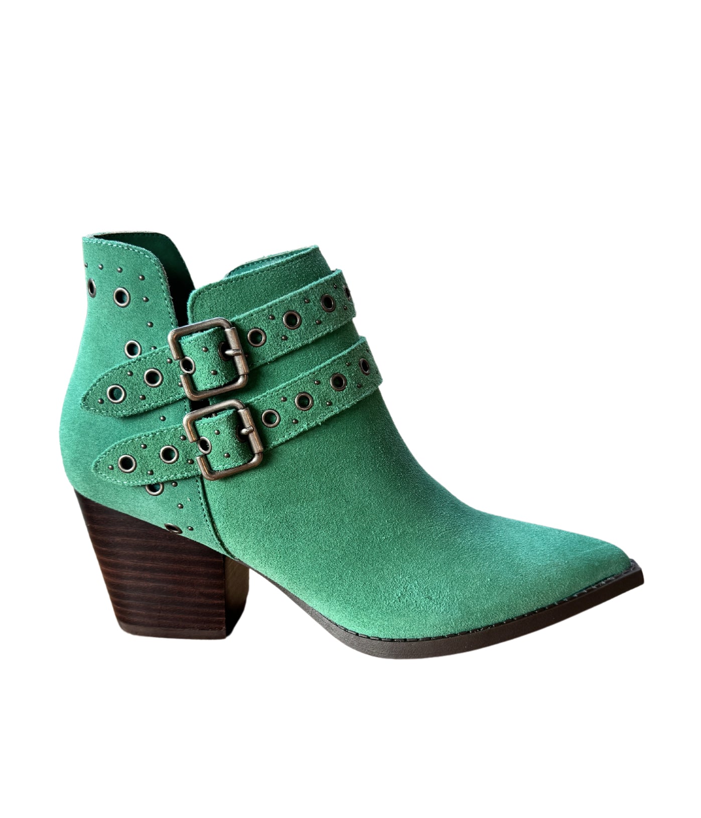 Elsa Leather Ankle Boot in Teal - Rural Haze