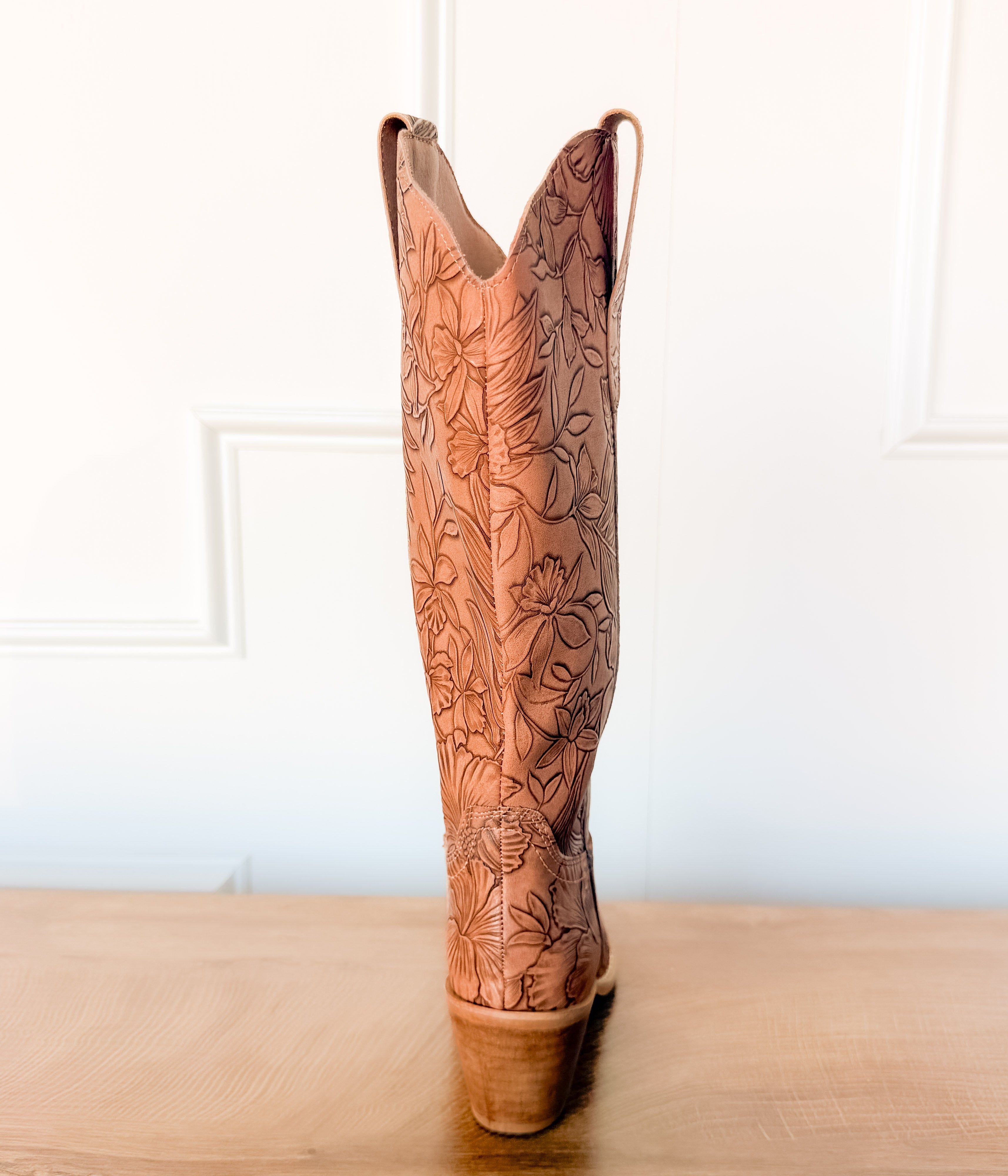 Floral Boot in Brown