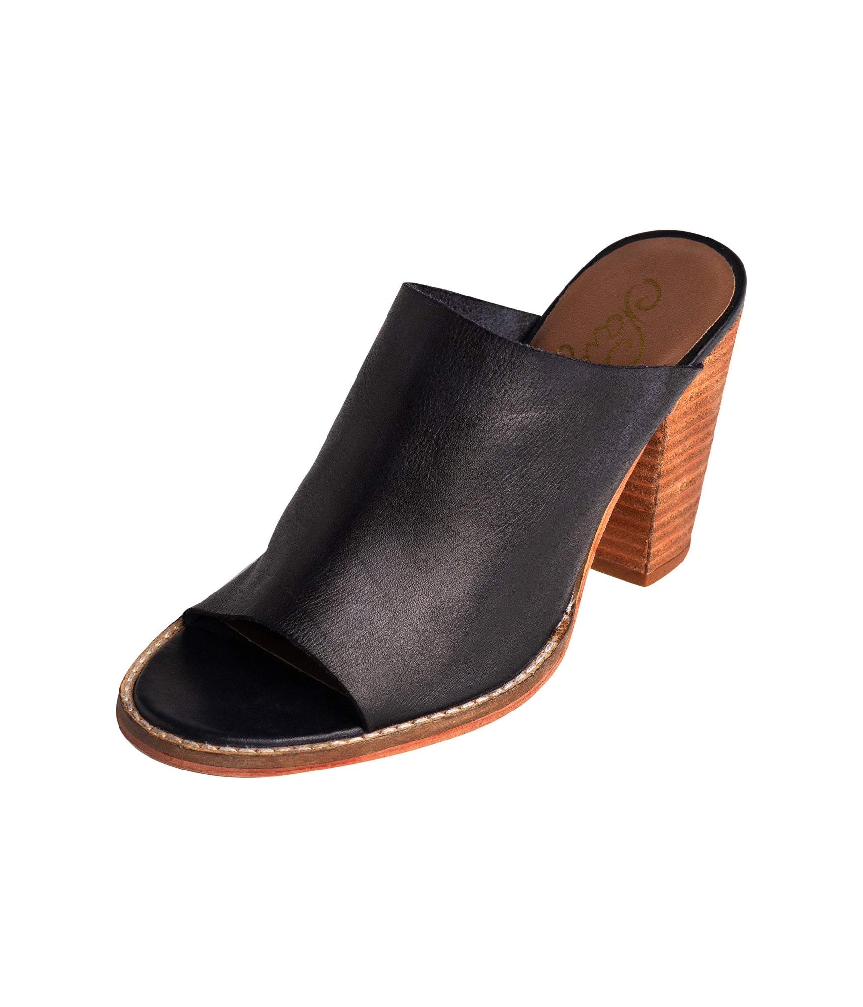 Hallie Heeled Sandal in Black - Rural Haze