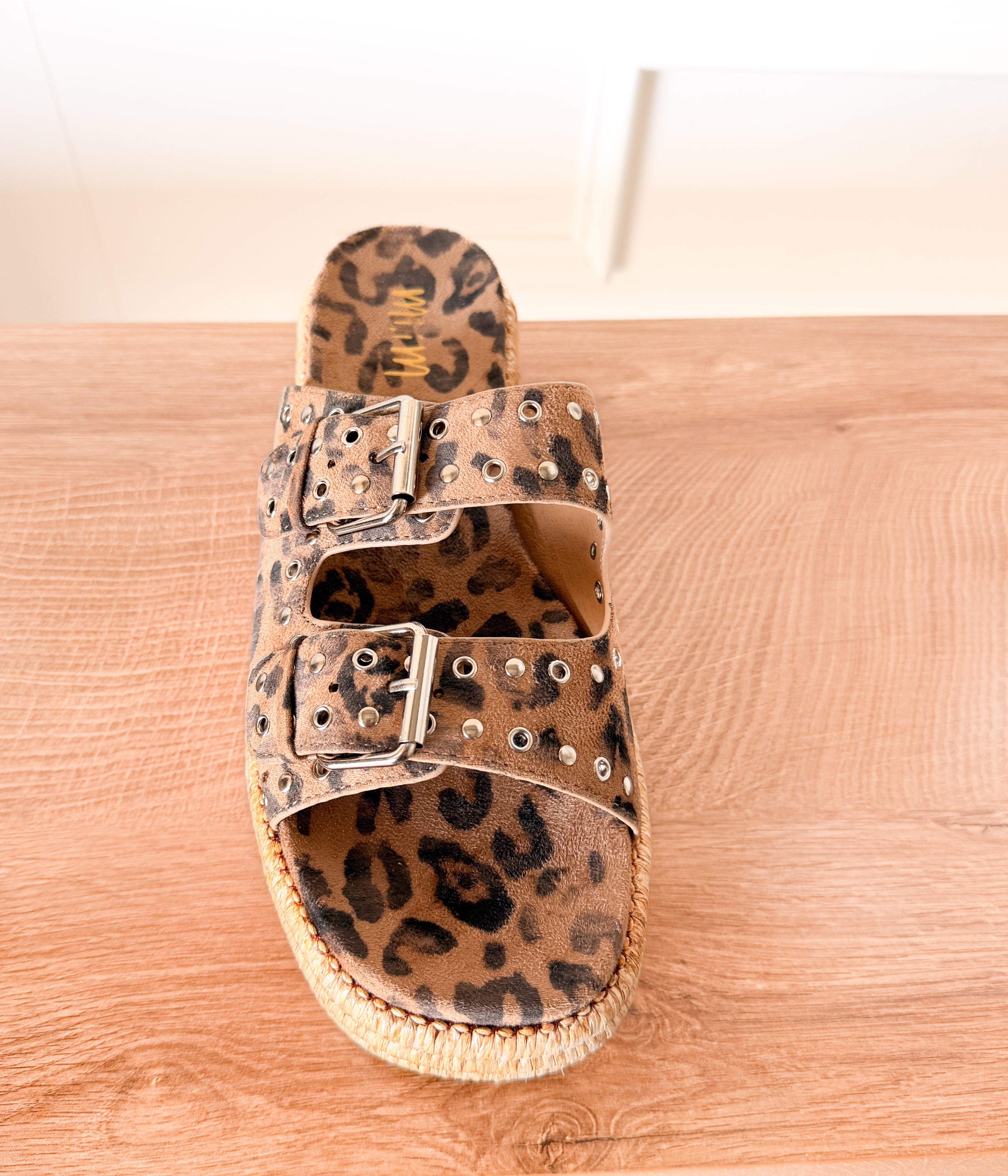 Holly Platform Sandal in Leopard
