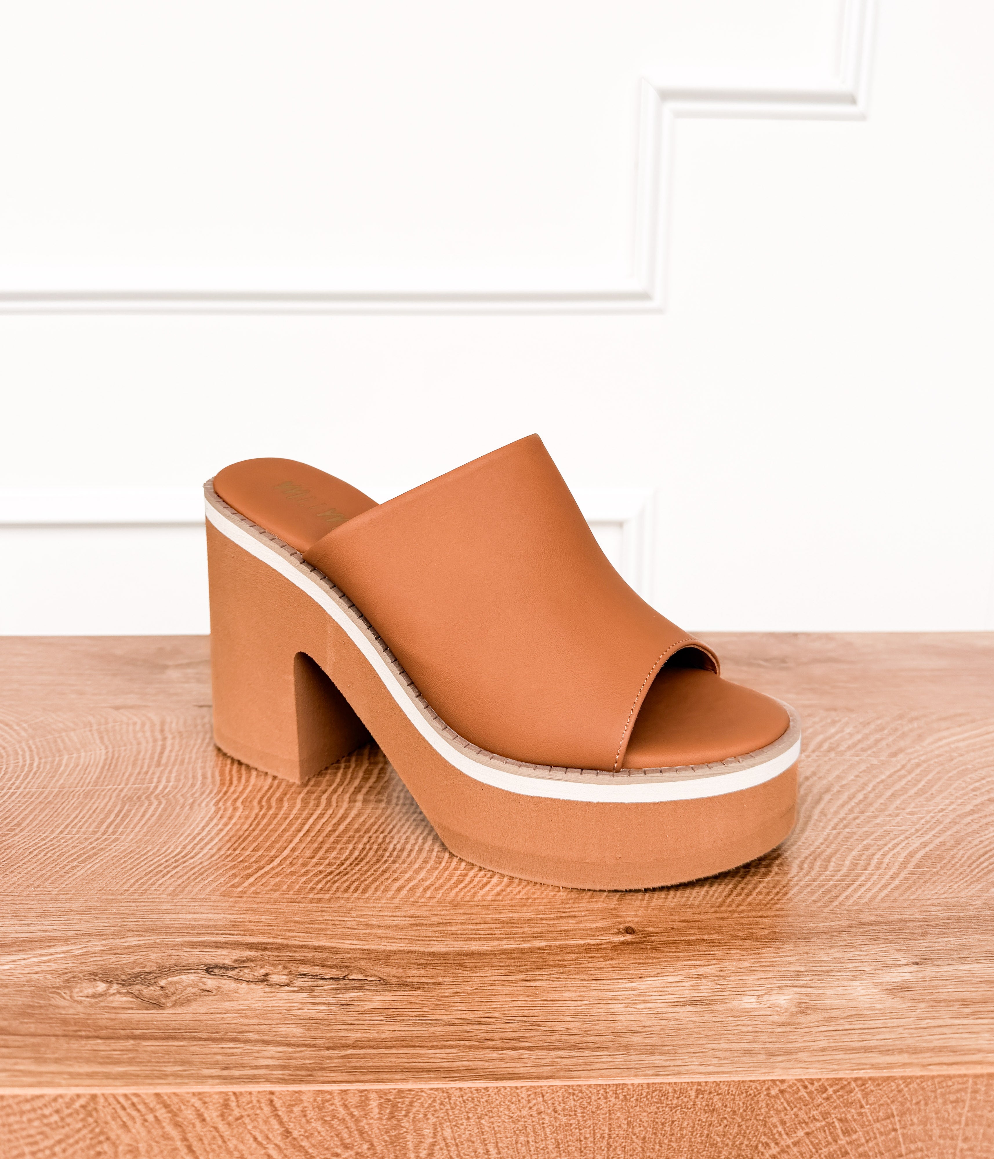 Jemma Platform Sandal in Camel