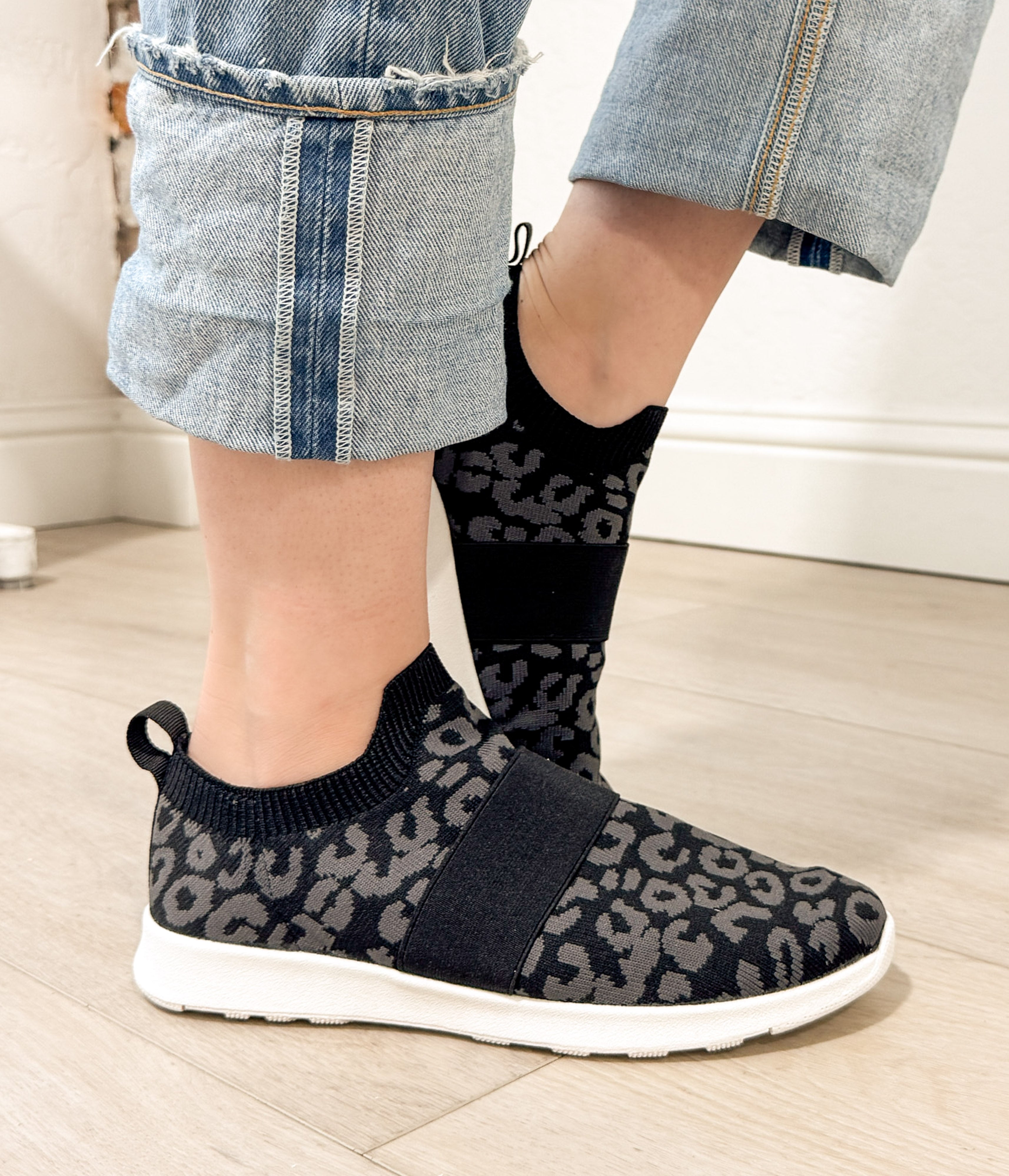 Jia Knit Sneaker in Black - Rural Haze