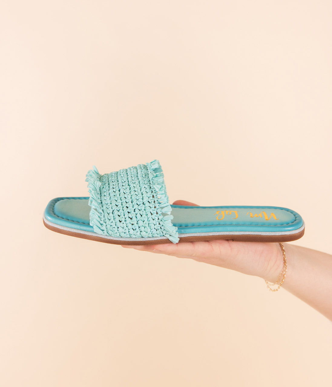 Juana Woven Sandals in Aqua Blue - Rural Haze