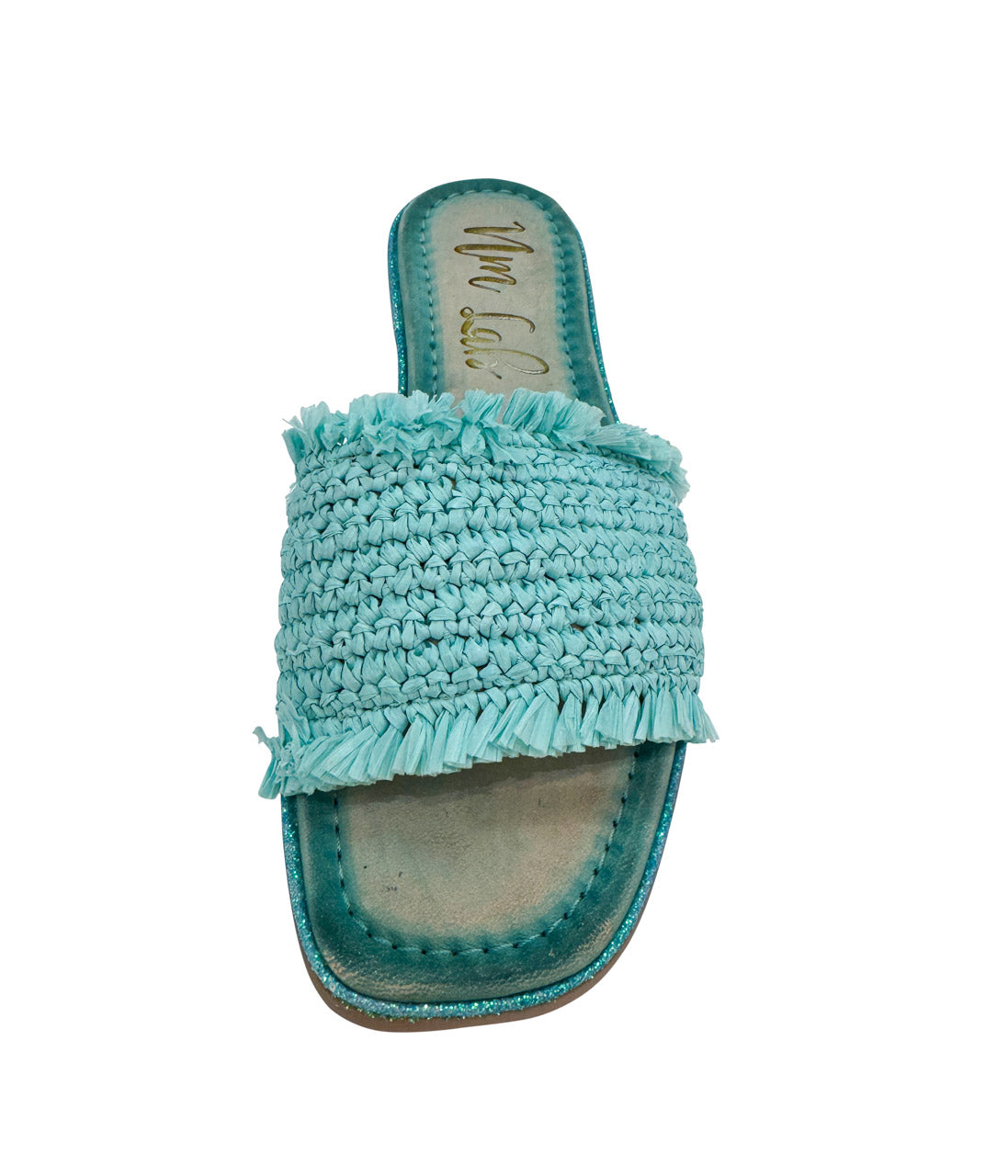 Juana Woven Sandals in Aqua Blue - Rural Haze