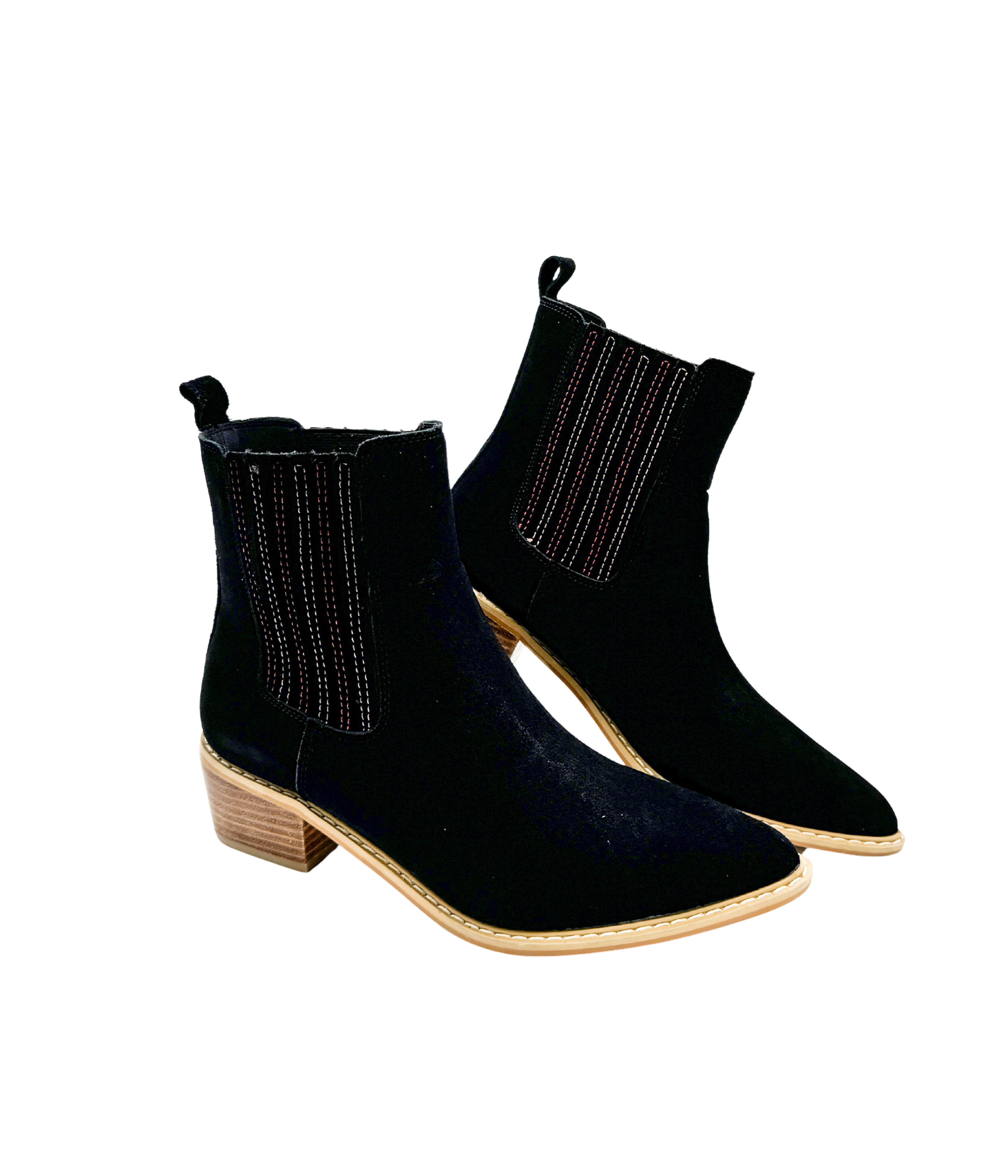 Leonor Suede Ankle Boot in Black - Rural Haze
