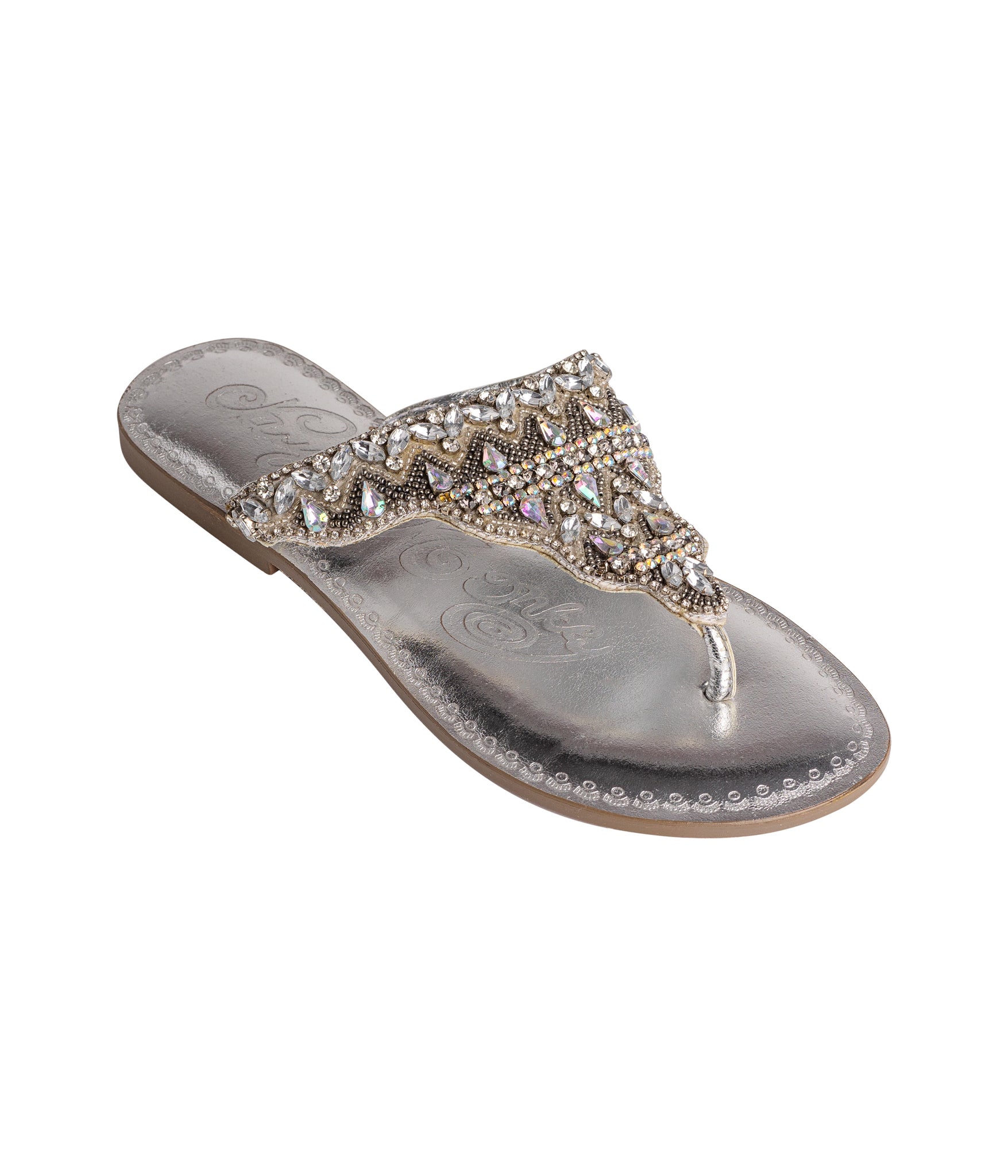 Loving U Sandals in Silver - Rural Haze