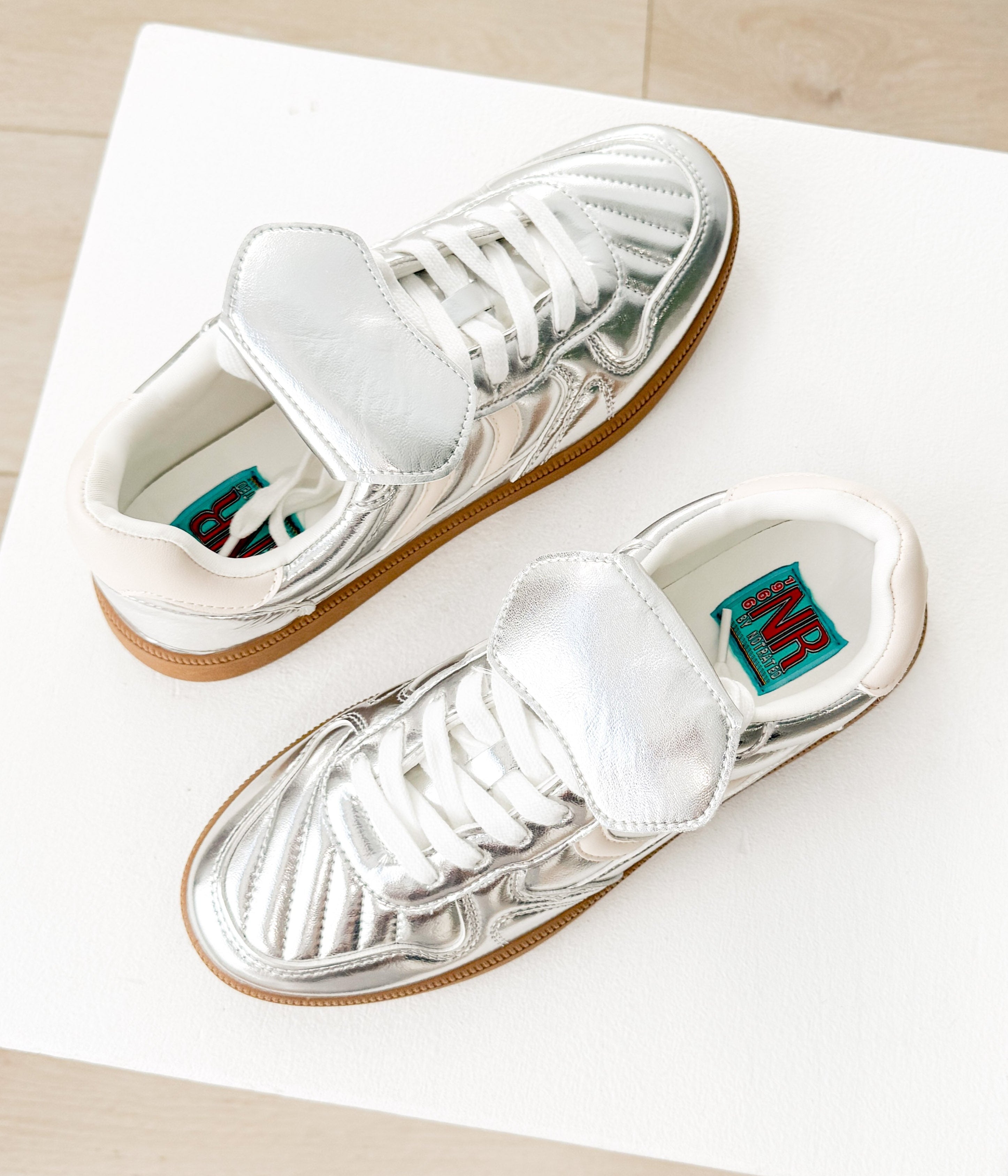 Milan Metallic Sneaker in Silver - Rural Haze