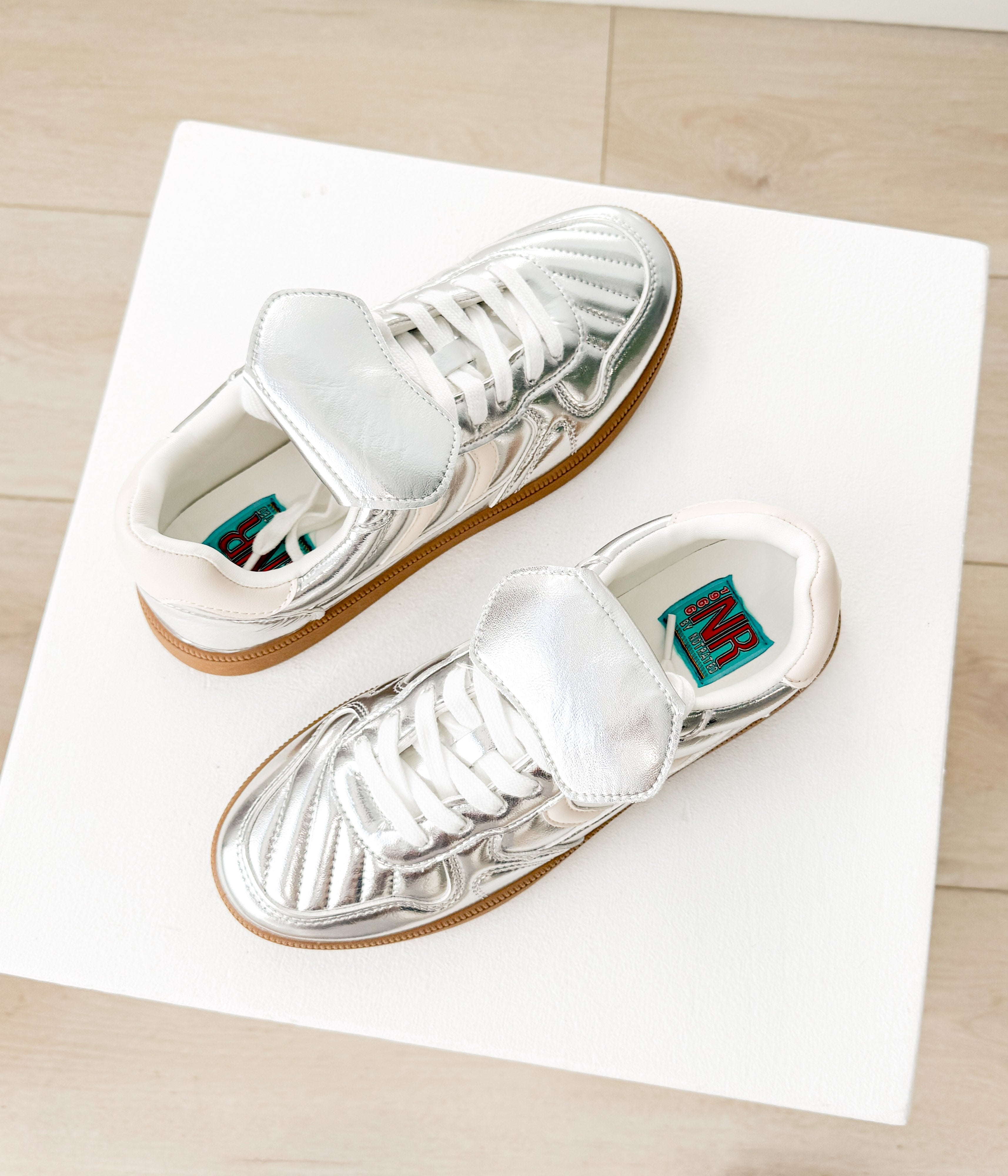 Milan Metallic Sneaker in Silver - Rural Haze