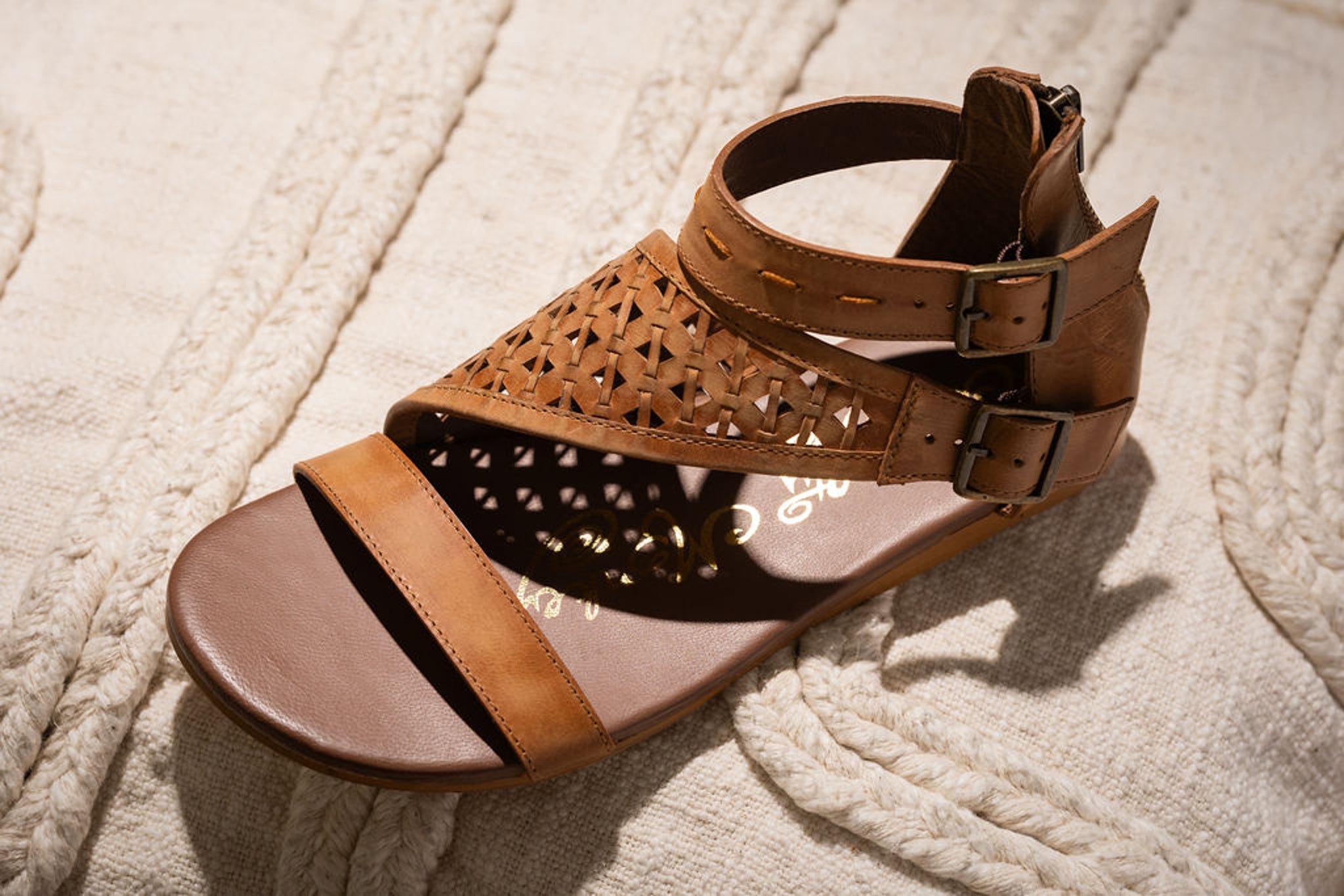 Nora Sandals in Tan - Rural Haze