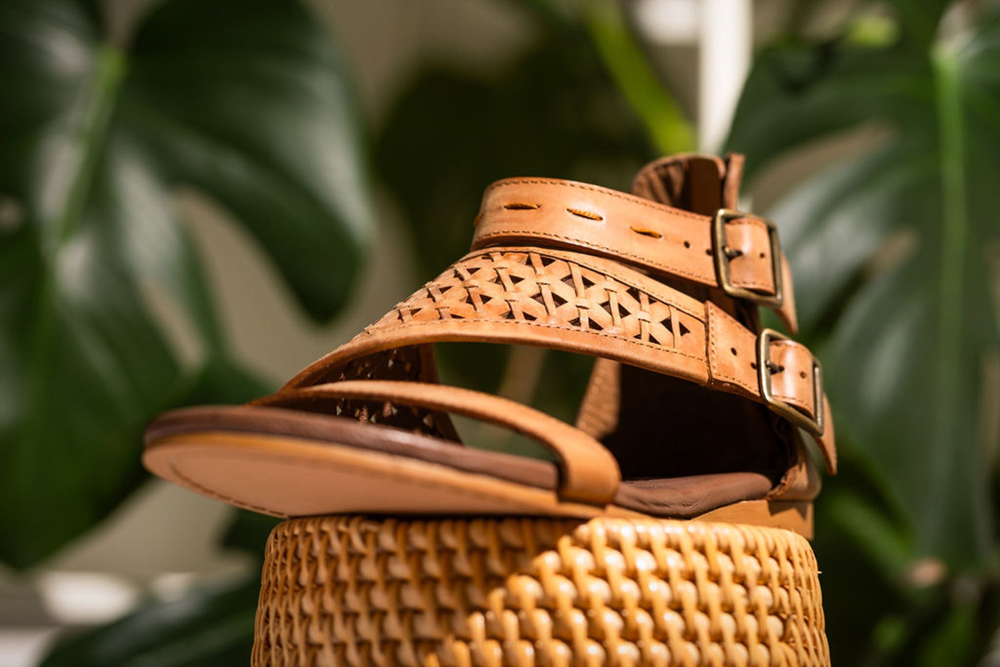 Nora Sandals in Tan - Rural Haze