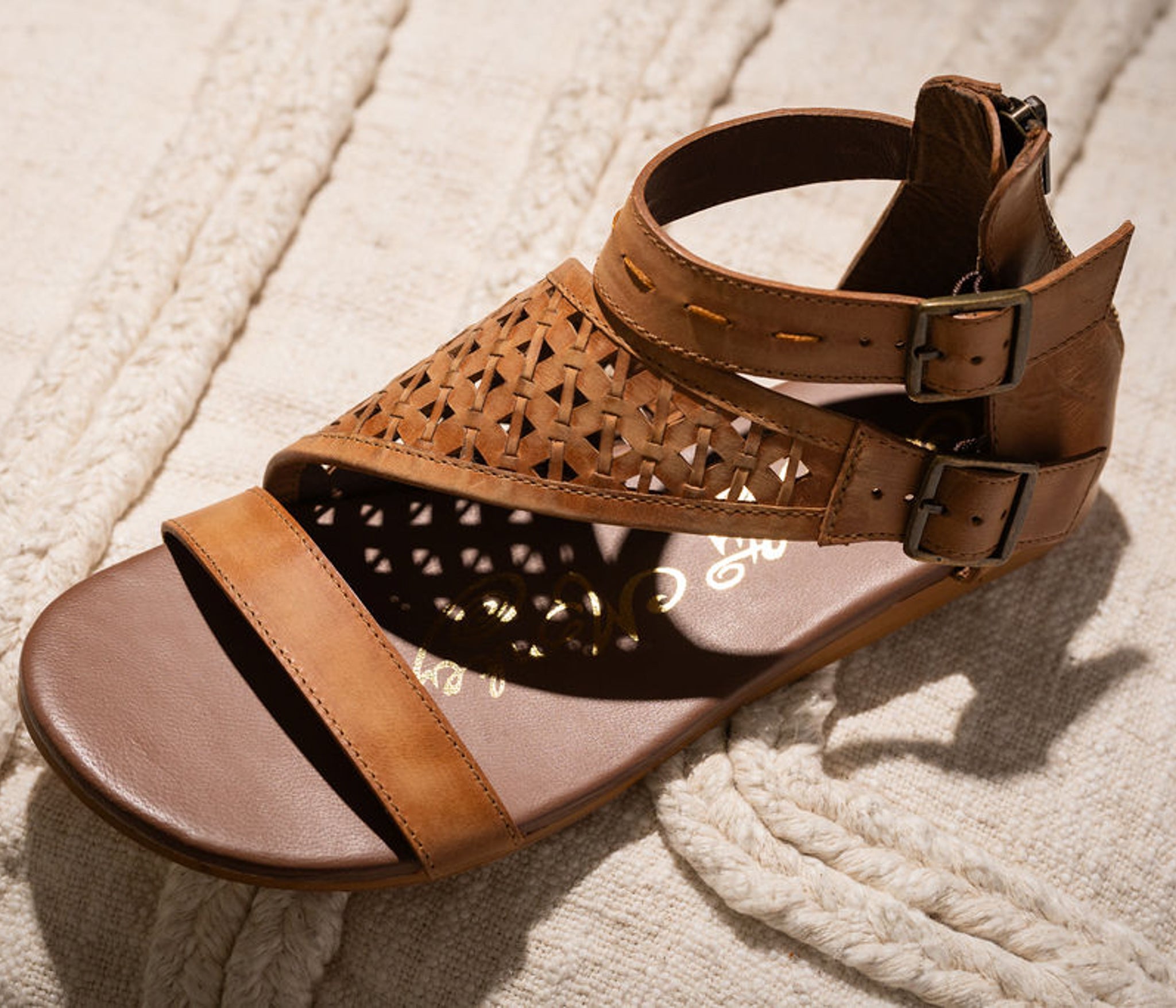 Nora Sandals in Tan - Rural Haze