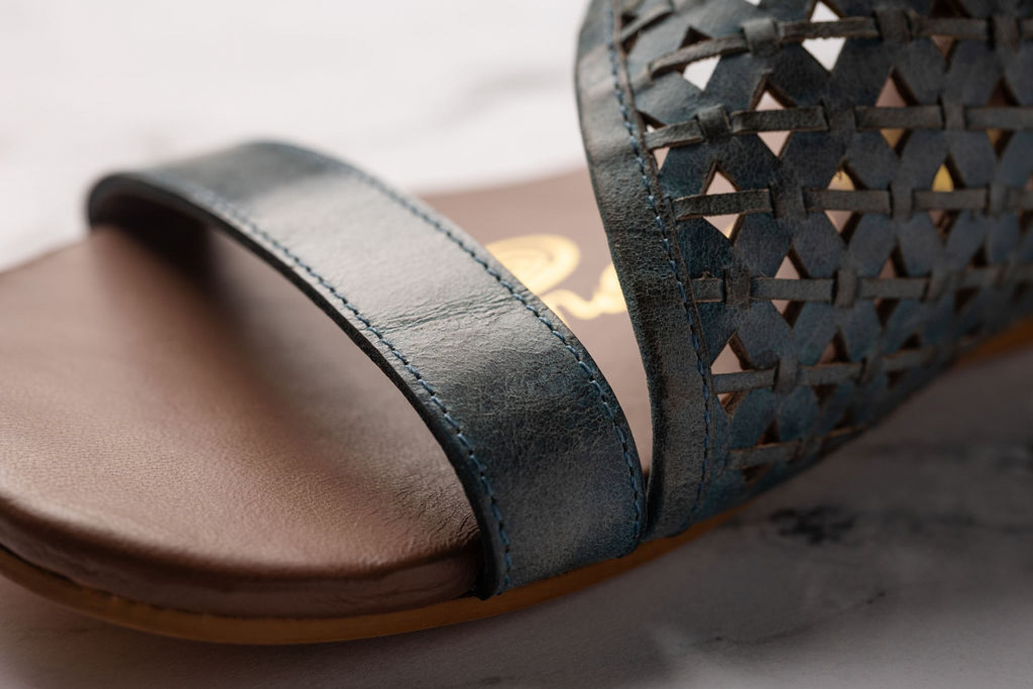 Nora Sandals in Teal - Rural Haze