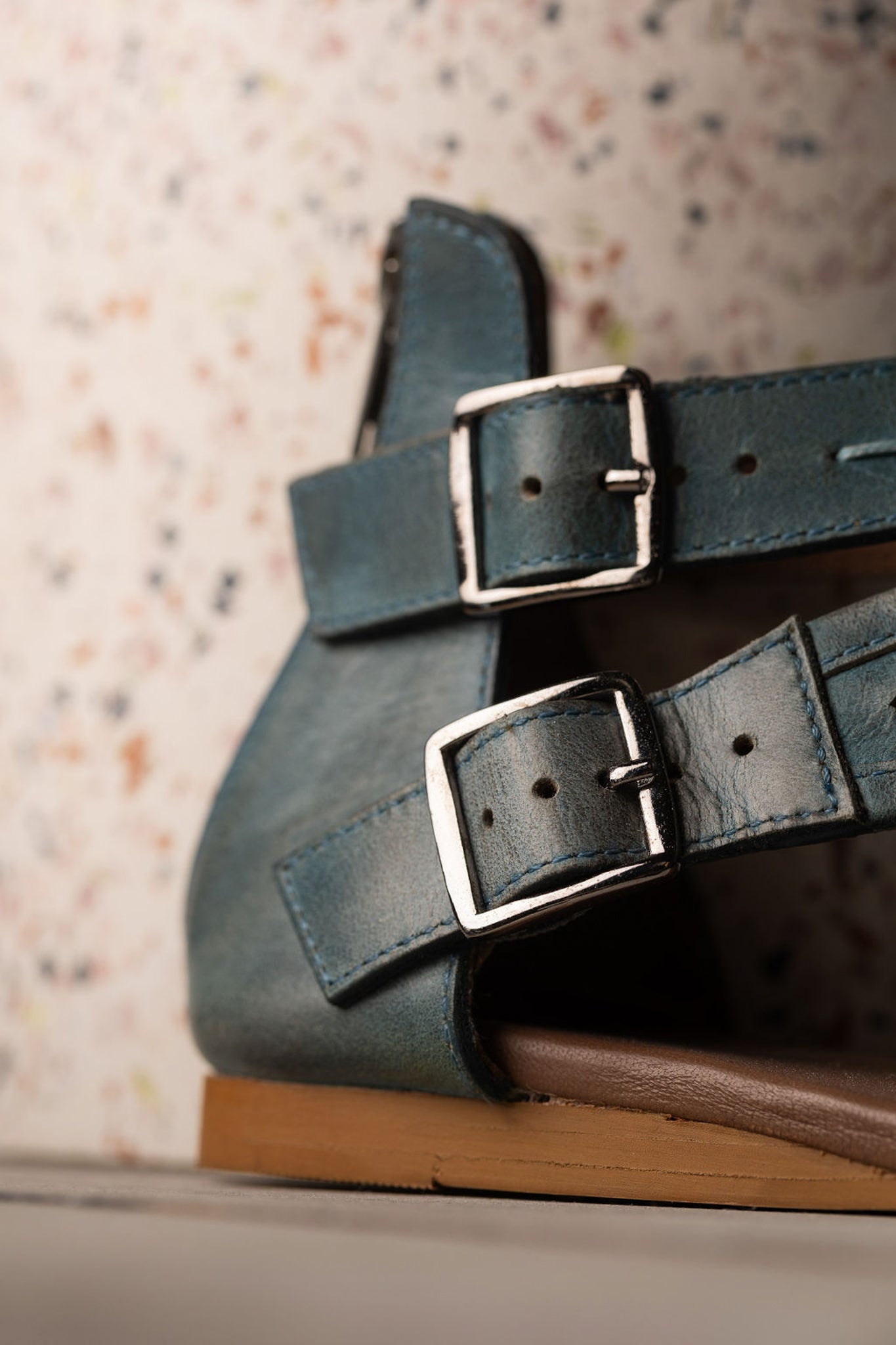 Nora Sandals in Teal - Rural Haze