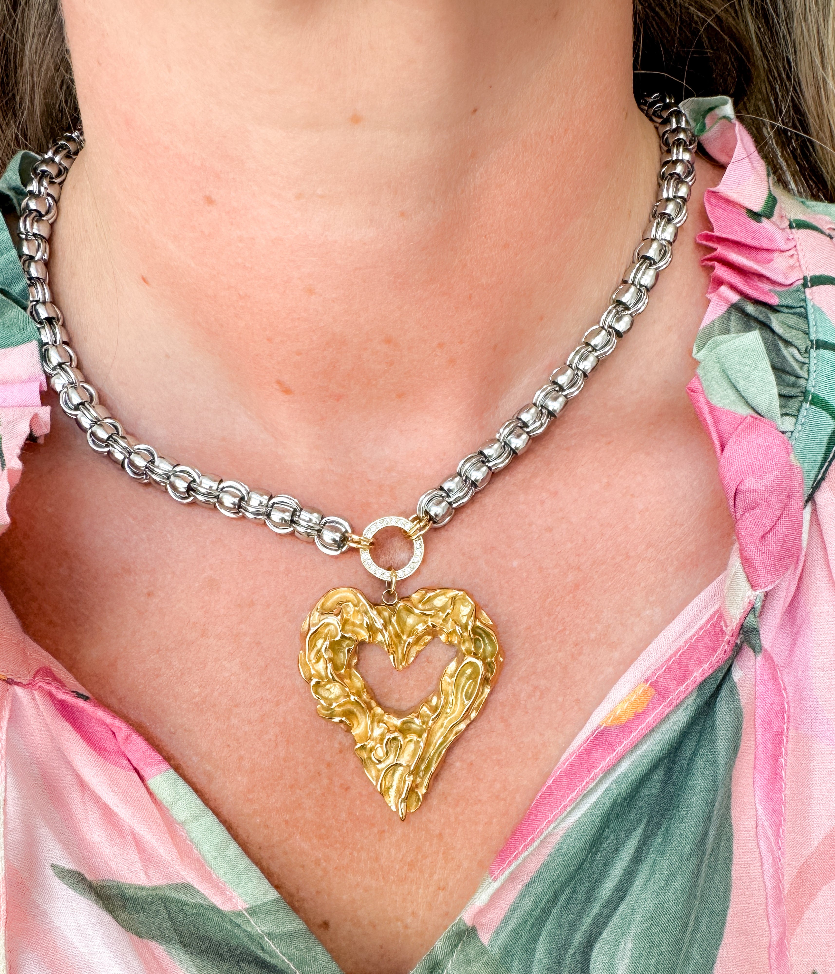 Presli Gold Heart Necklace