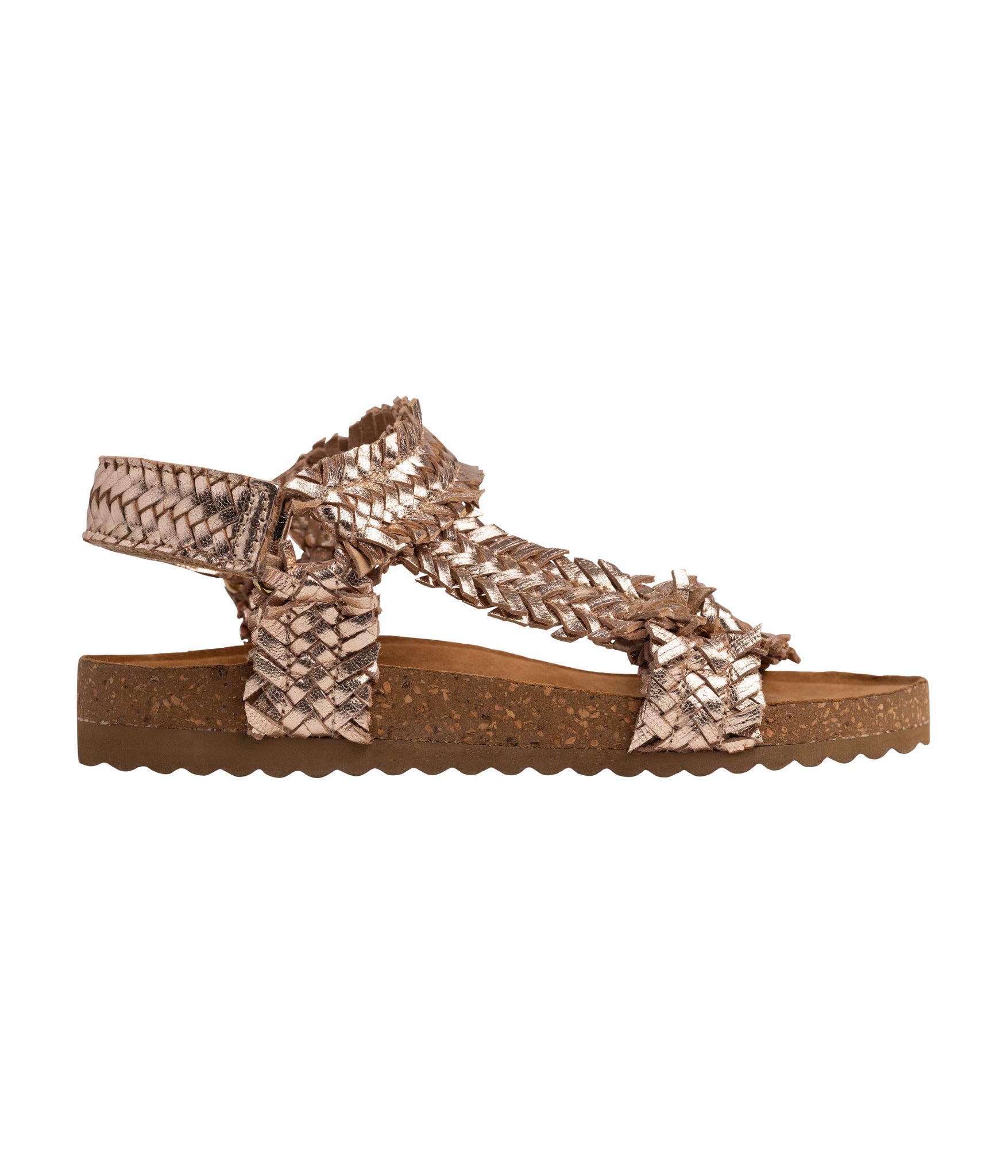 River Dance Woven Sandal in Champagne - Rural Haze