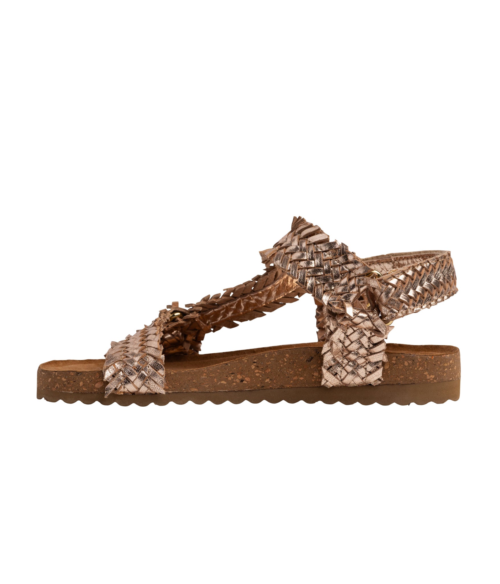 River Dance Woven Sandal in Champagne - Rural Haze