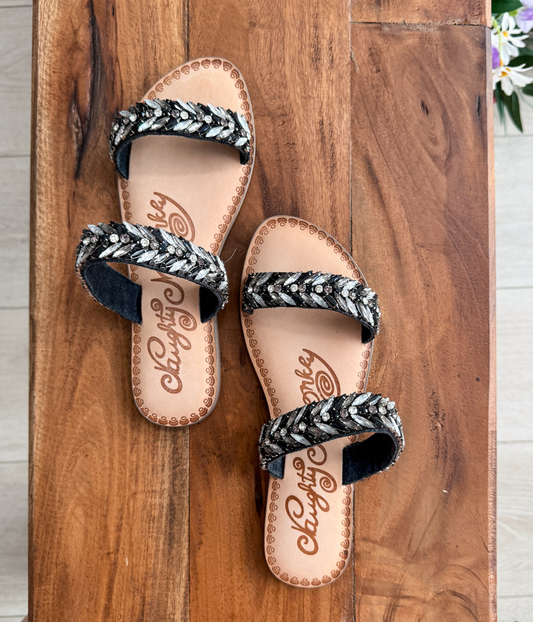 Shine Bright Sandals in Black - Rural Haze