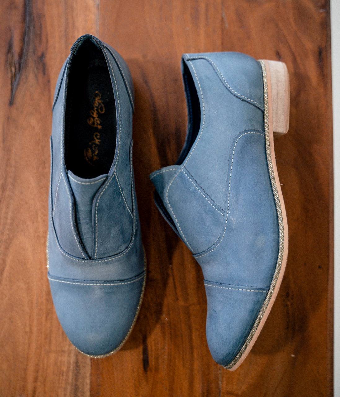 Slip Knot Loafer in Blue - Rural Haze