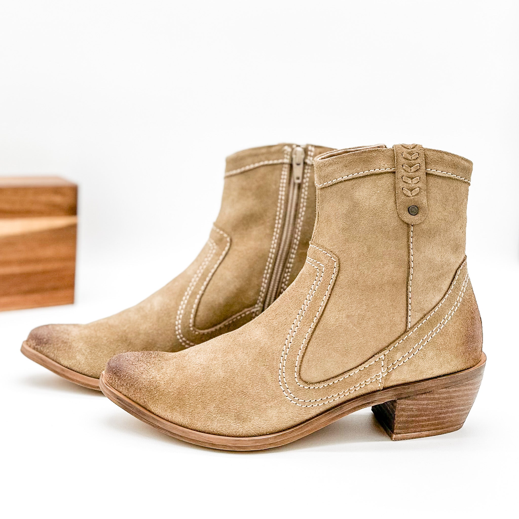 Smithy Suede Ankle Boot in Tan - Rural Haze