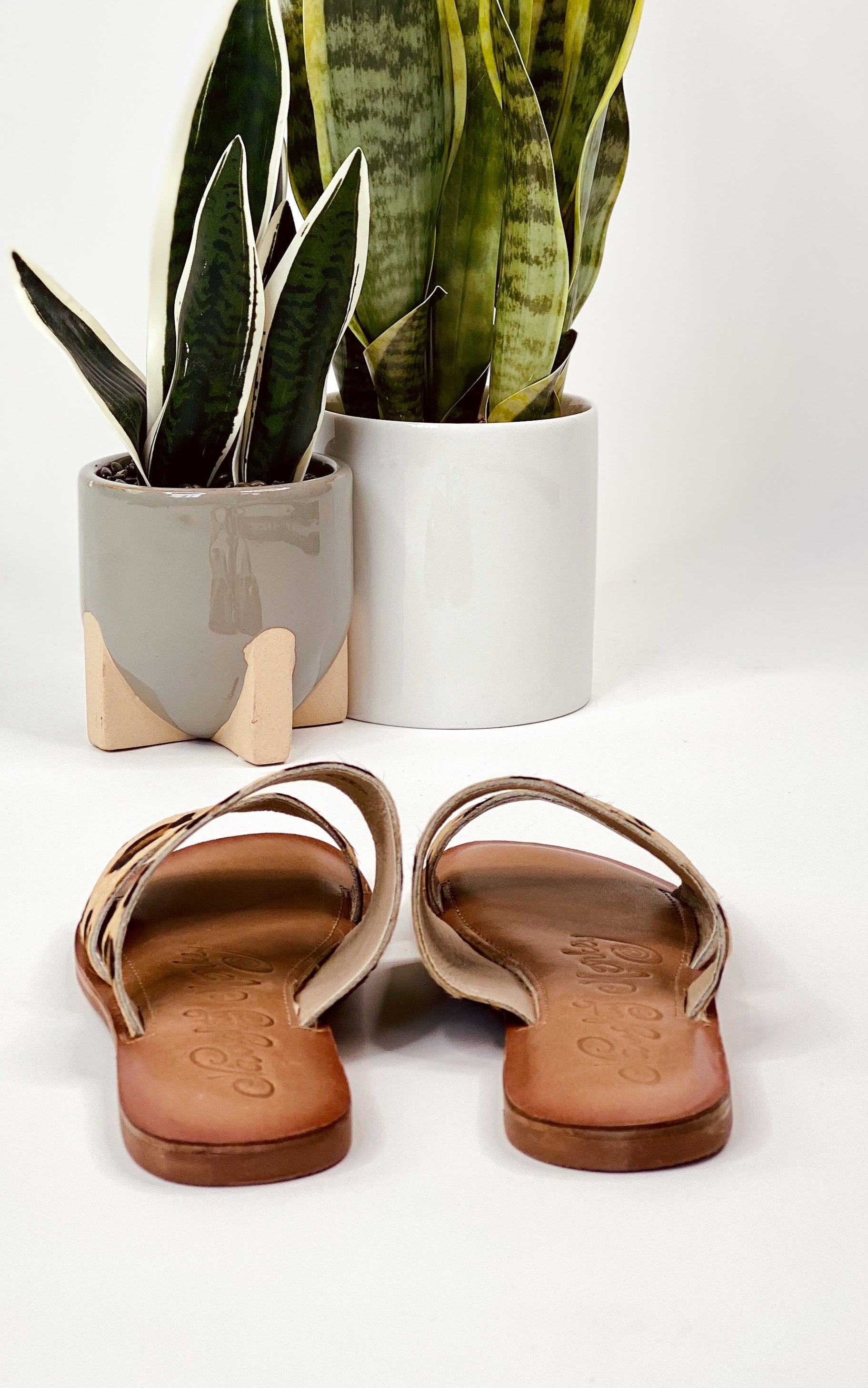 Spirited Dual Strap Slide in Leopard - Rural Haze