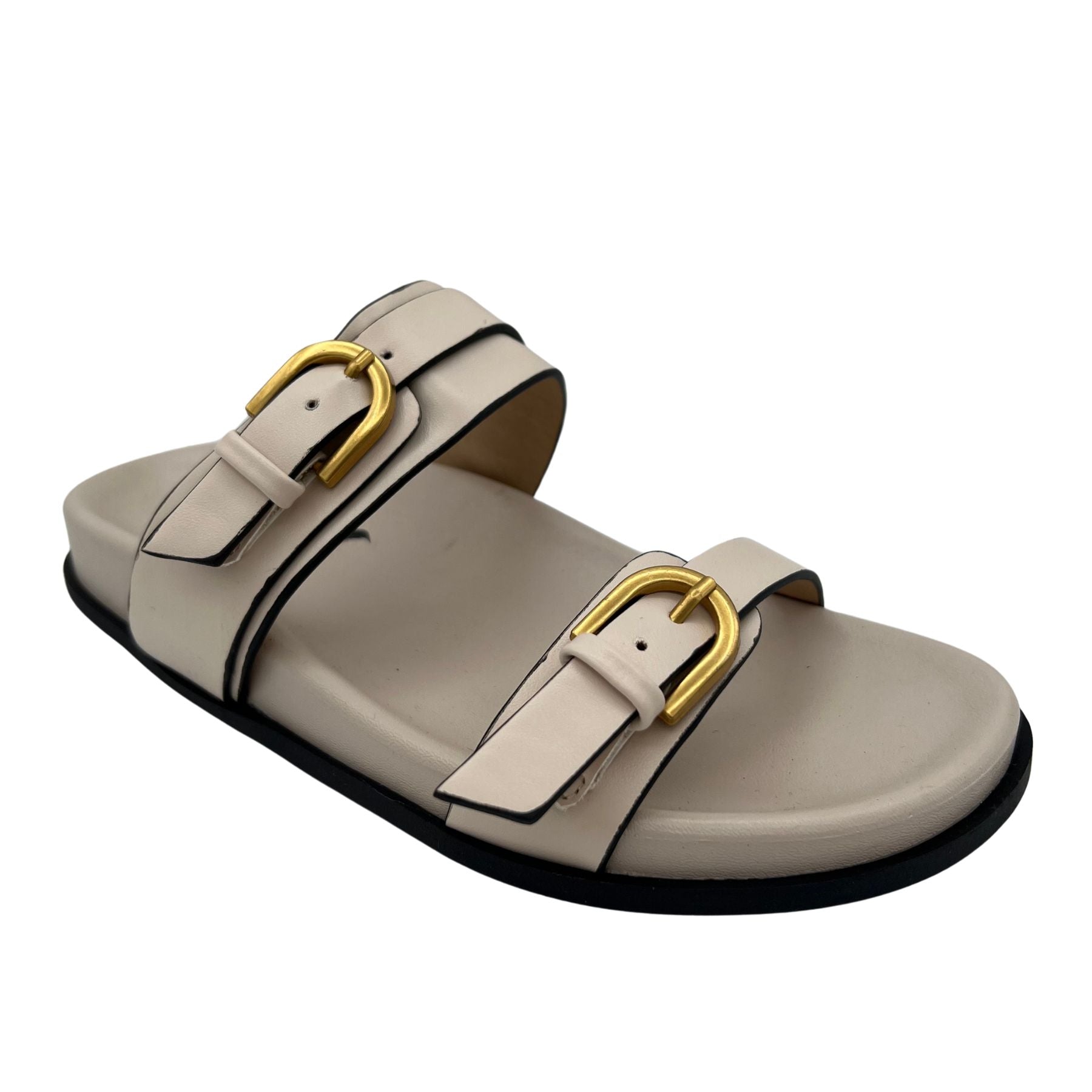 Tess Sandal in Cream - Rural Haze
