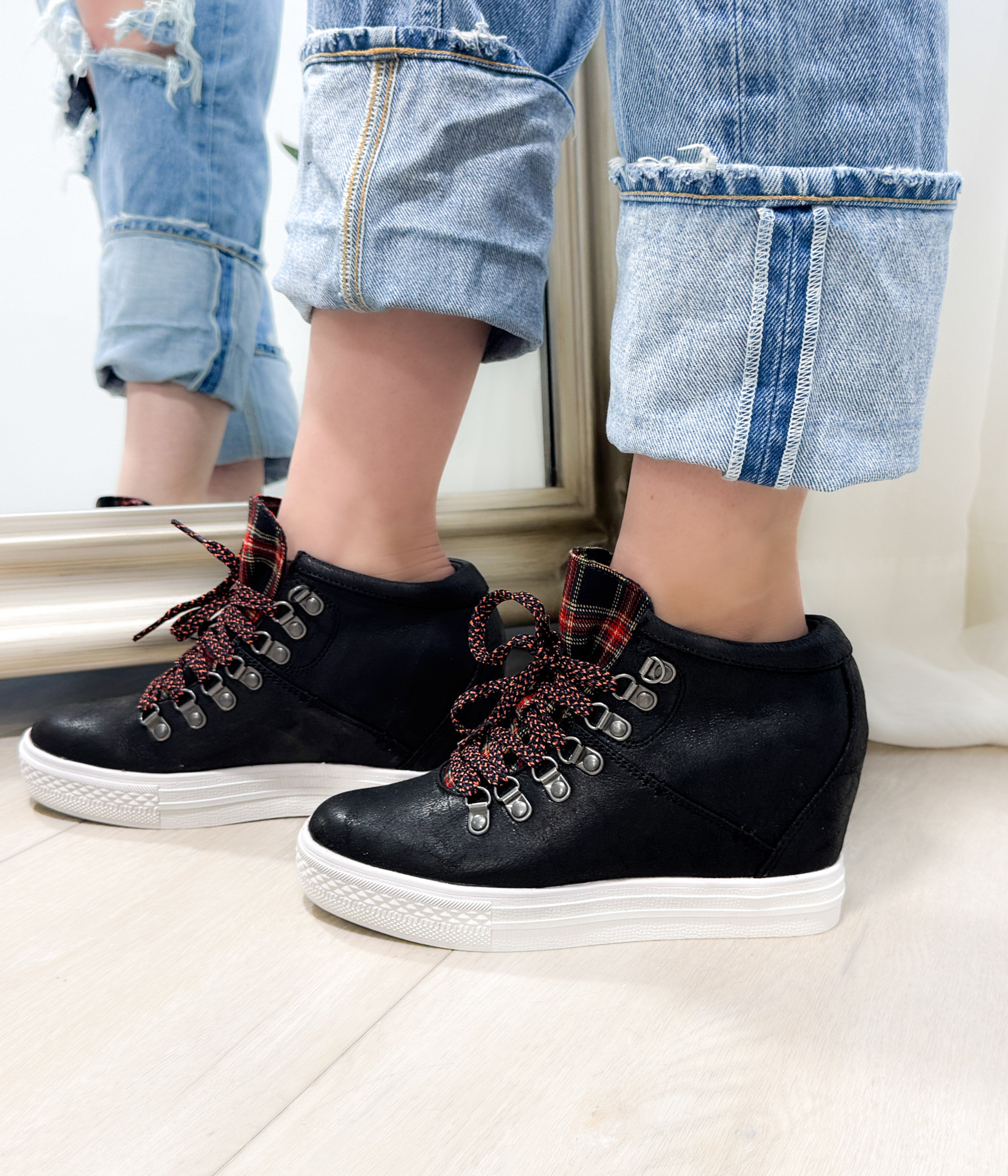 Tibi Sneaker in Black - Rural Haze