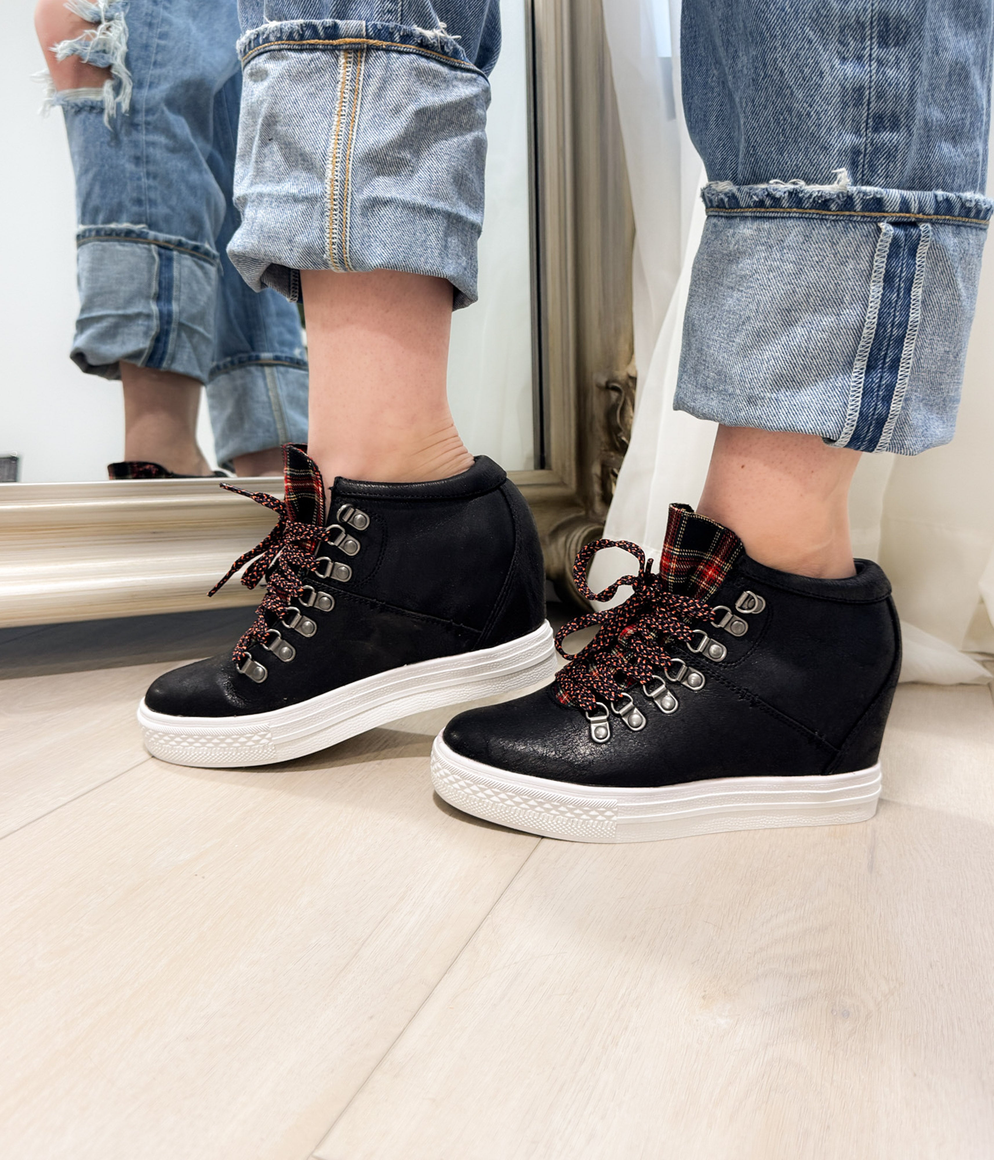 Tibi Sneaker in Black - Rural Haze
