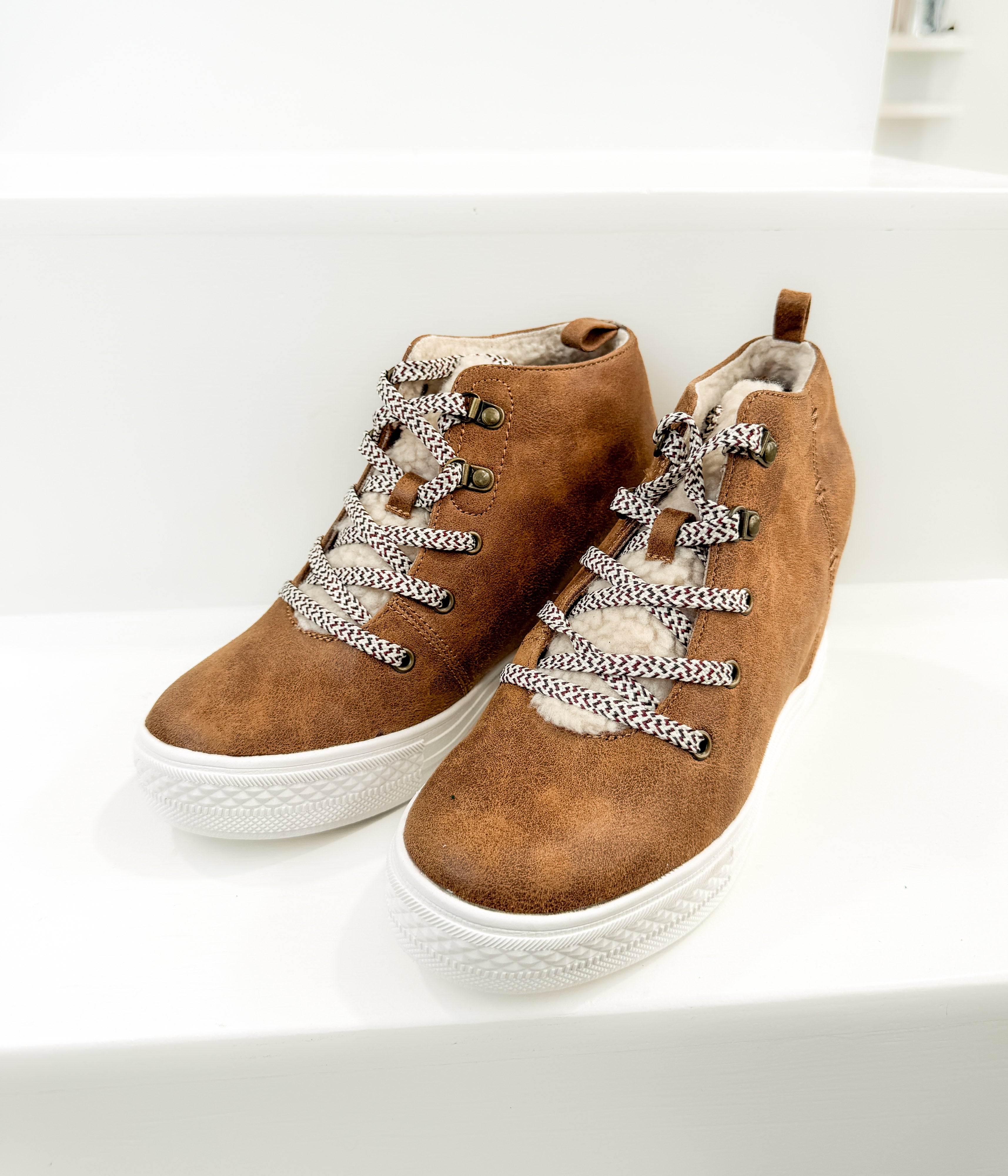 Tiburon Hidden Sneaker Wedge in Tan - Rural Haze