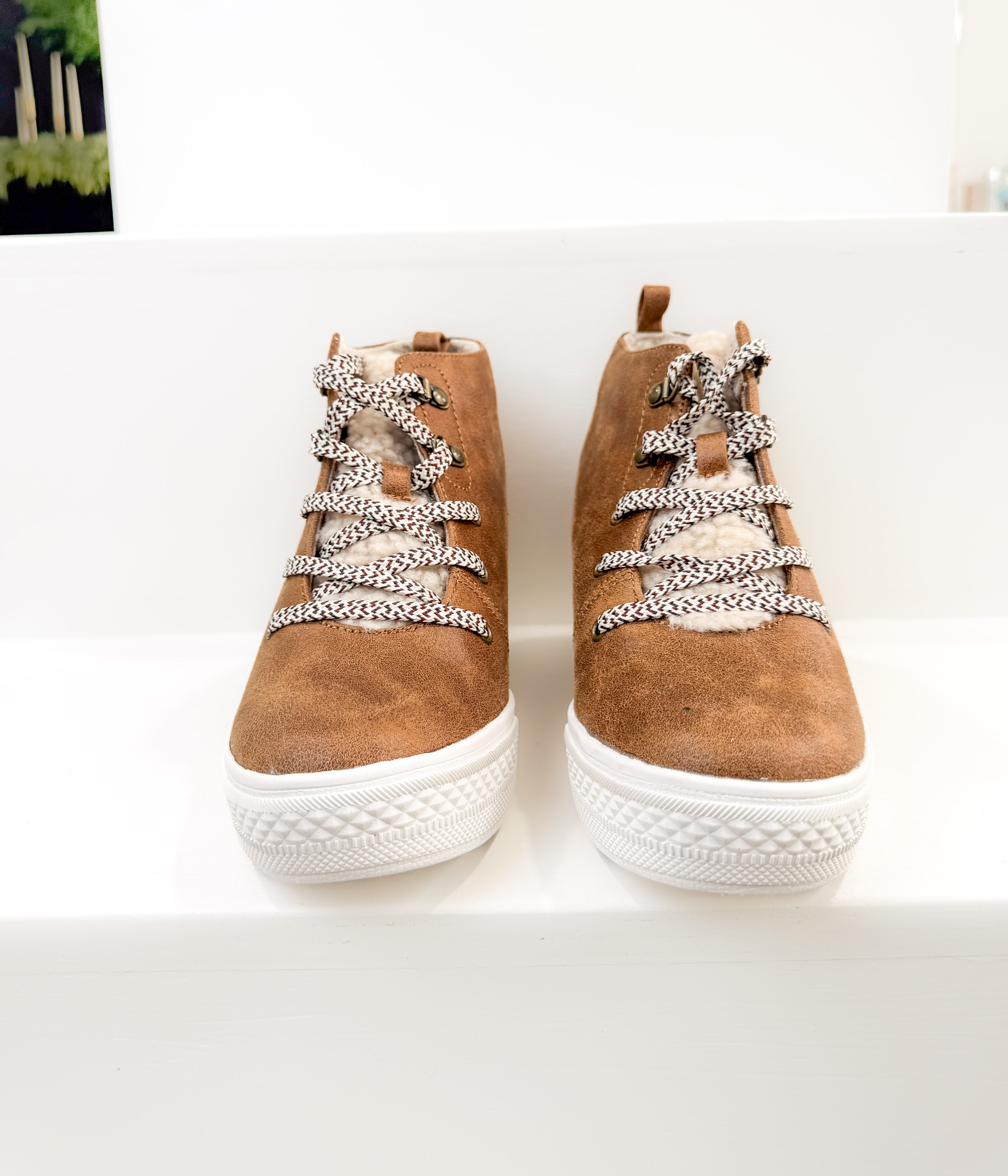 Tiburon Hidden Sneaker Wedge in Tan