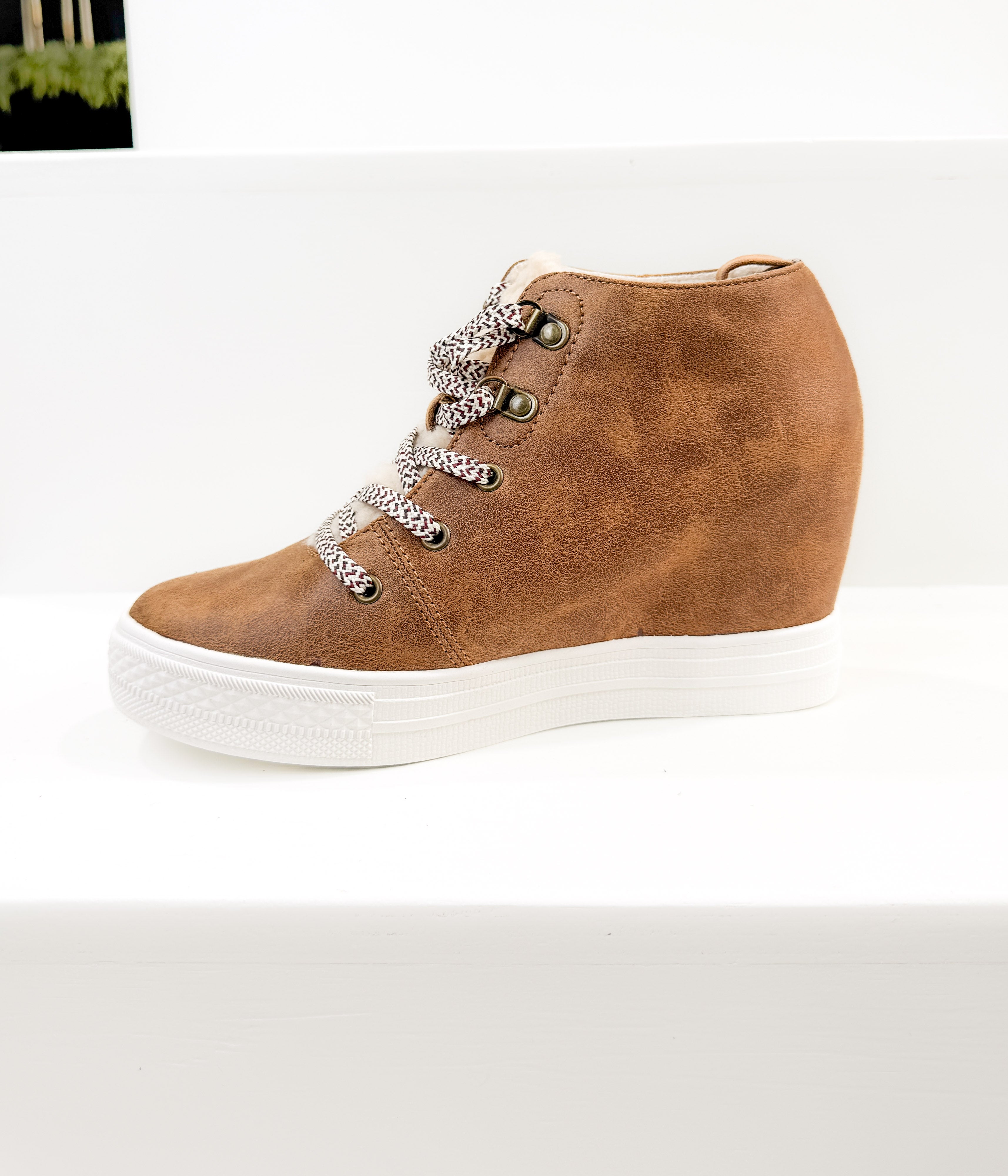 Tiburon Hidden Sneaker Wedge in Tan - Rural Haze