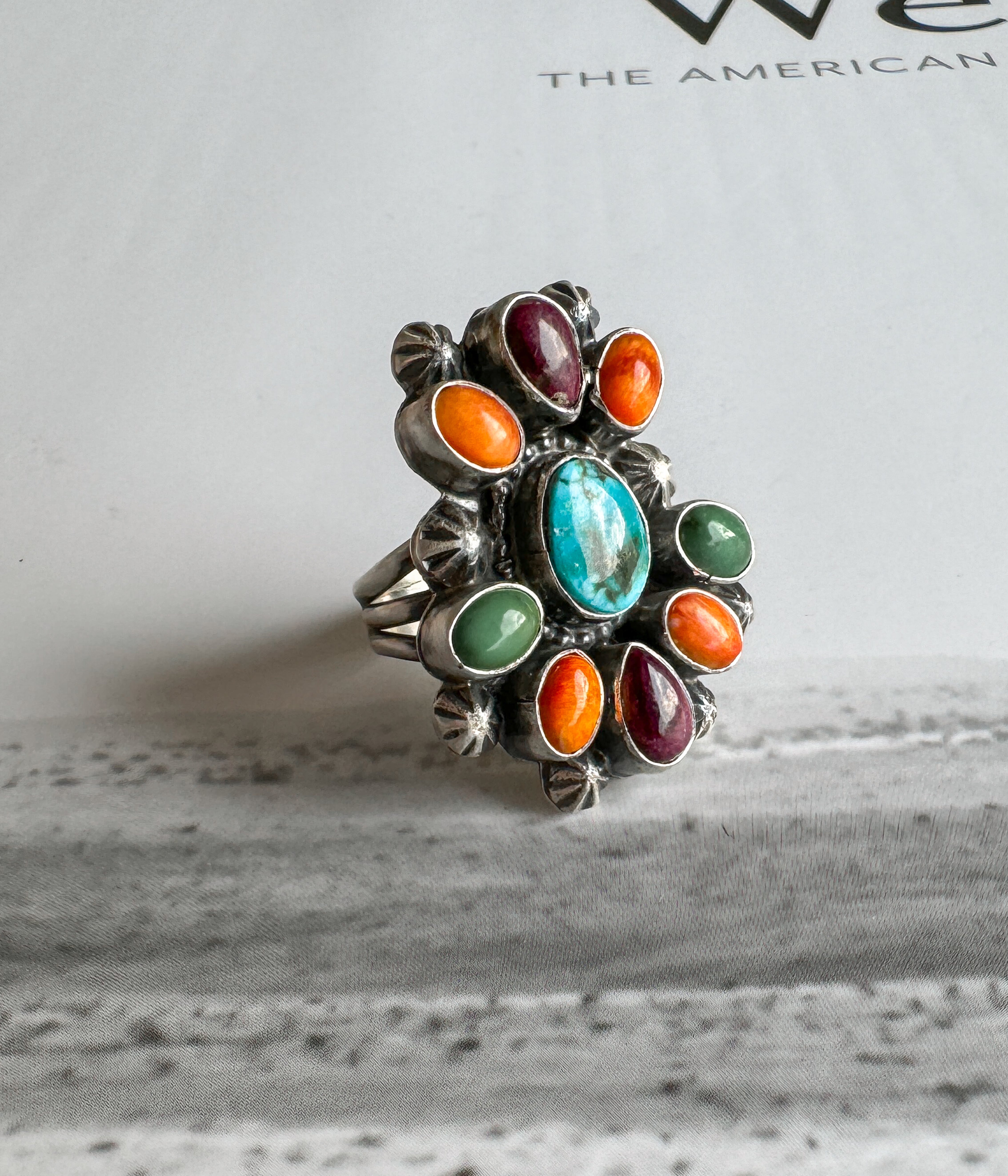 Santa Barbara Multi Stone Ring - Rural Haze