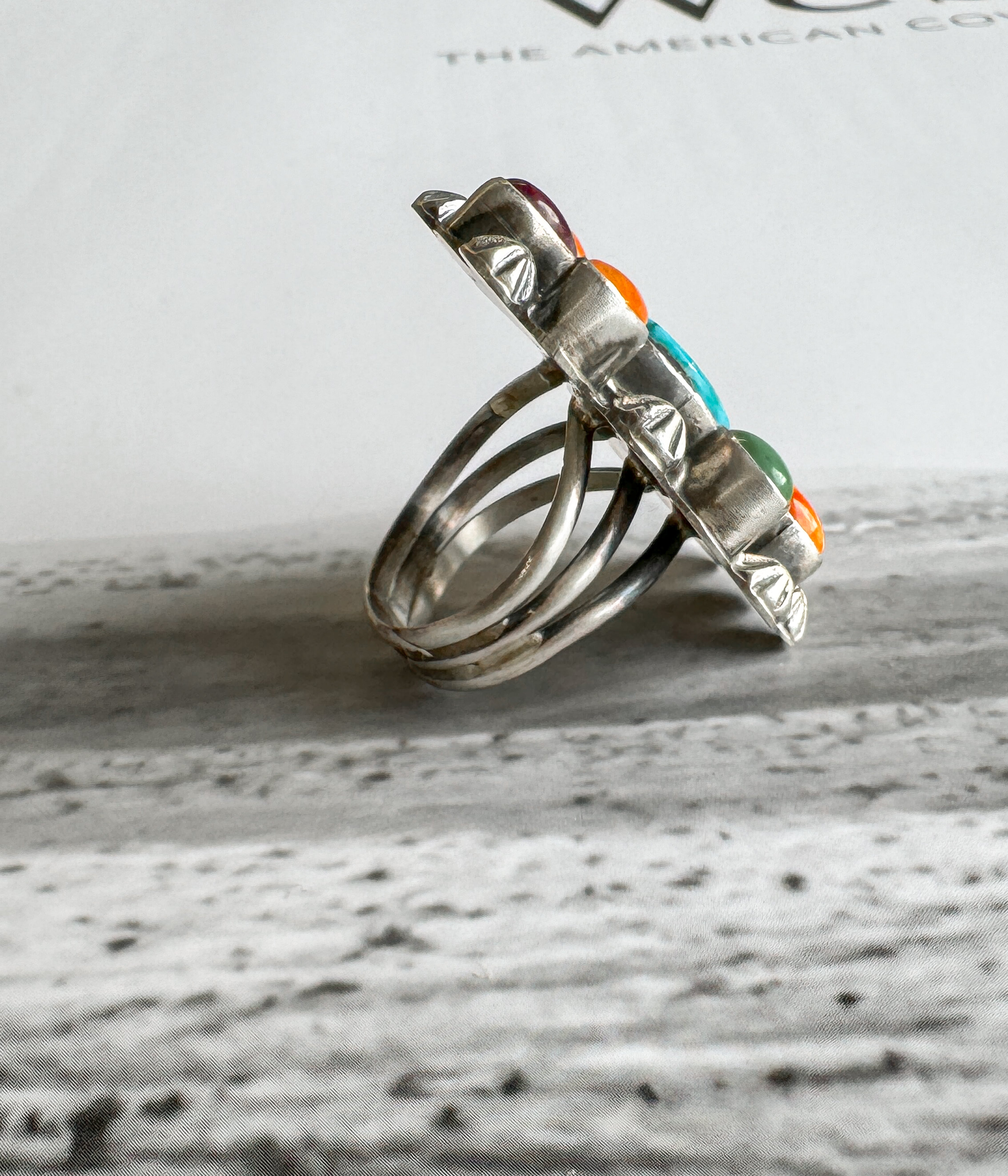 Santa Barbara Multi Stone Ring - Rural Haze