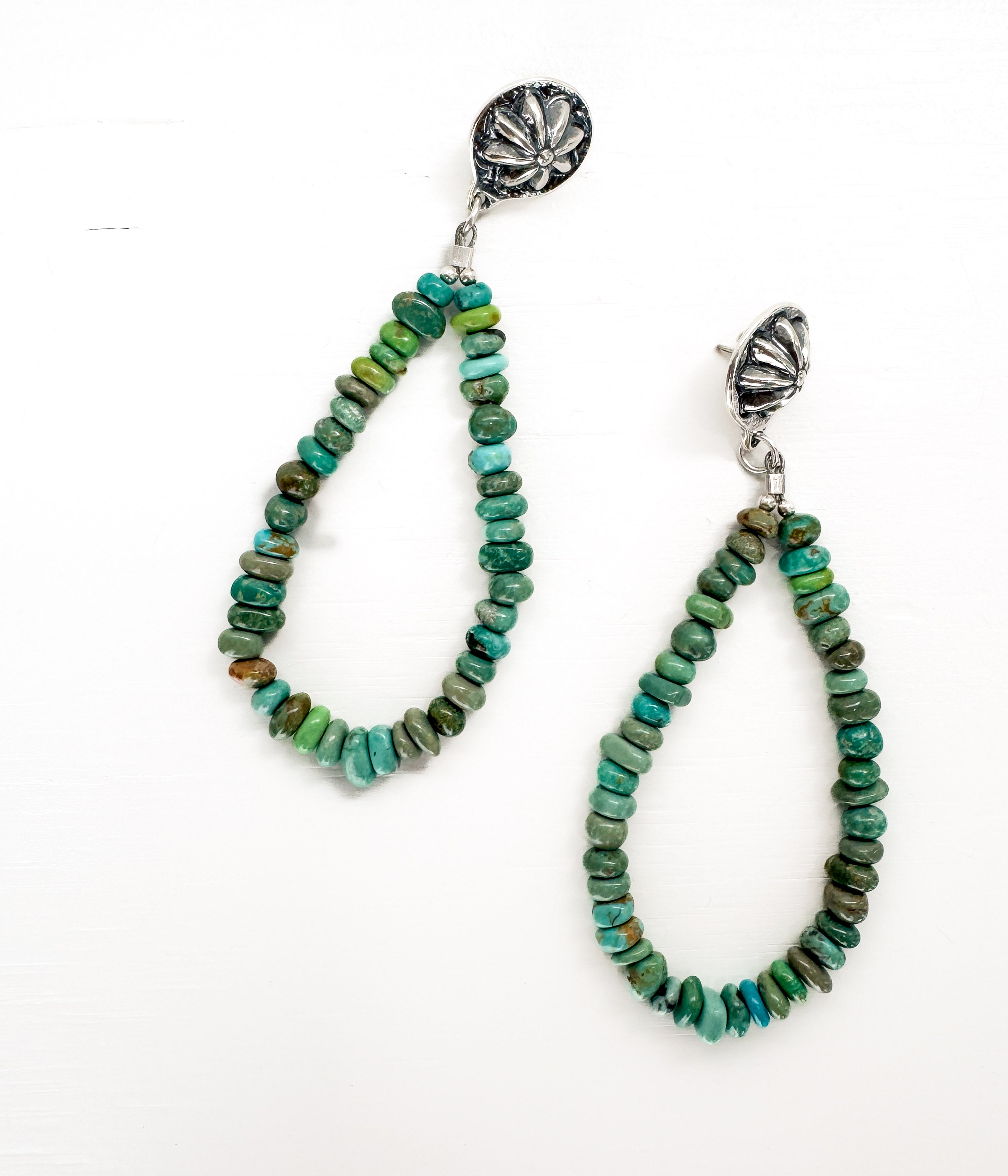 Drops Turquoise Navajo Earrings
