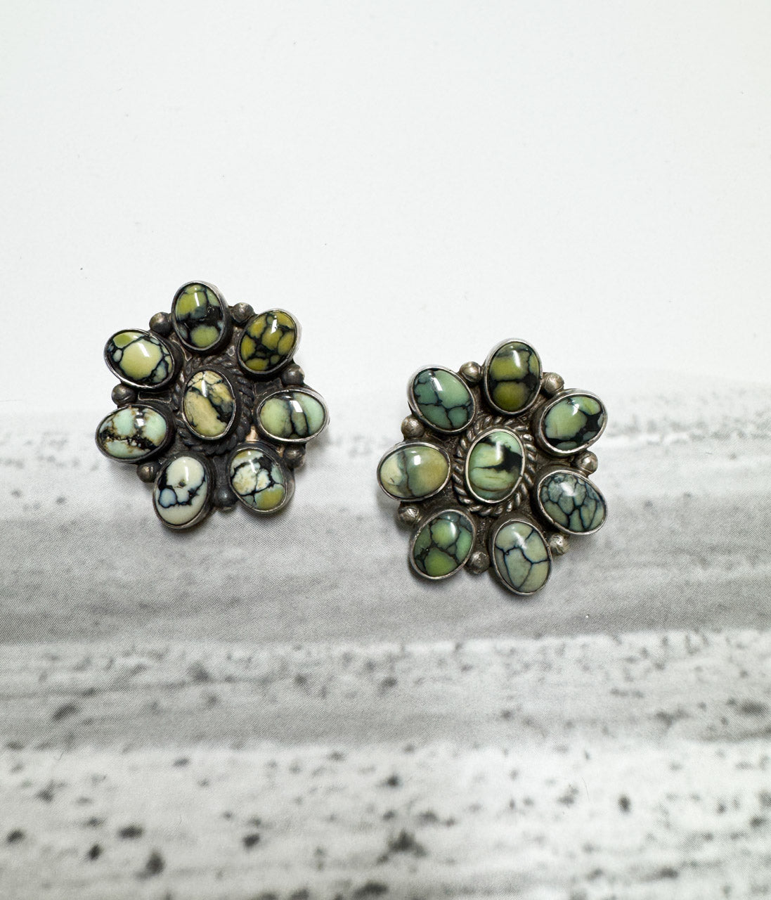 New Lander Authentic Turquoise Earrings - Rural Haze
