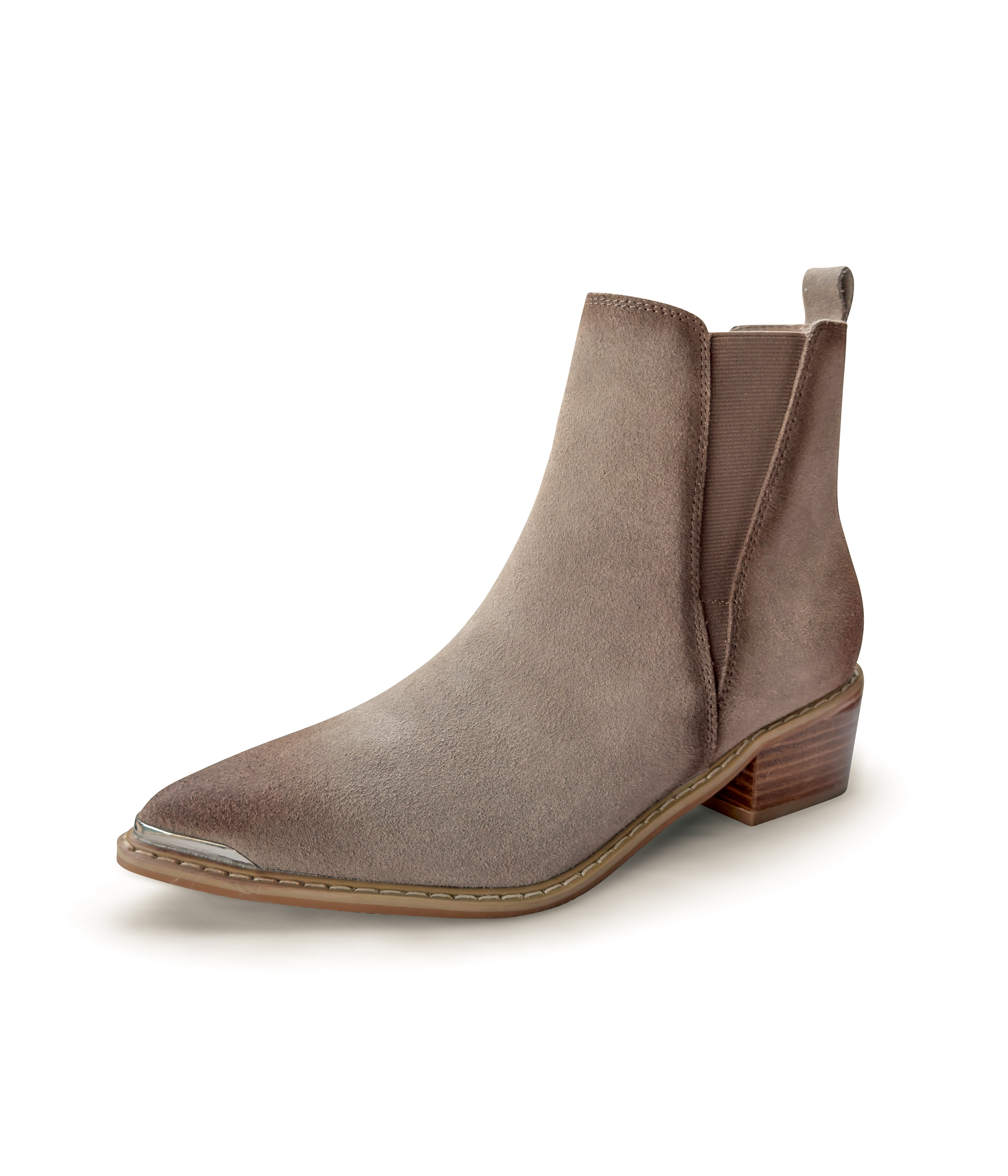 Wylie Suede Ankle Boot in Taupe - Rural Haze