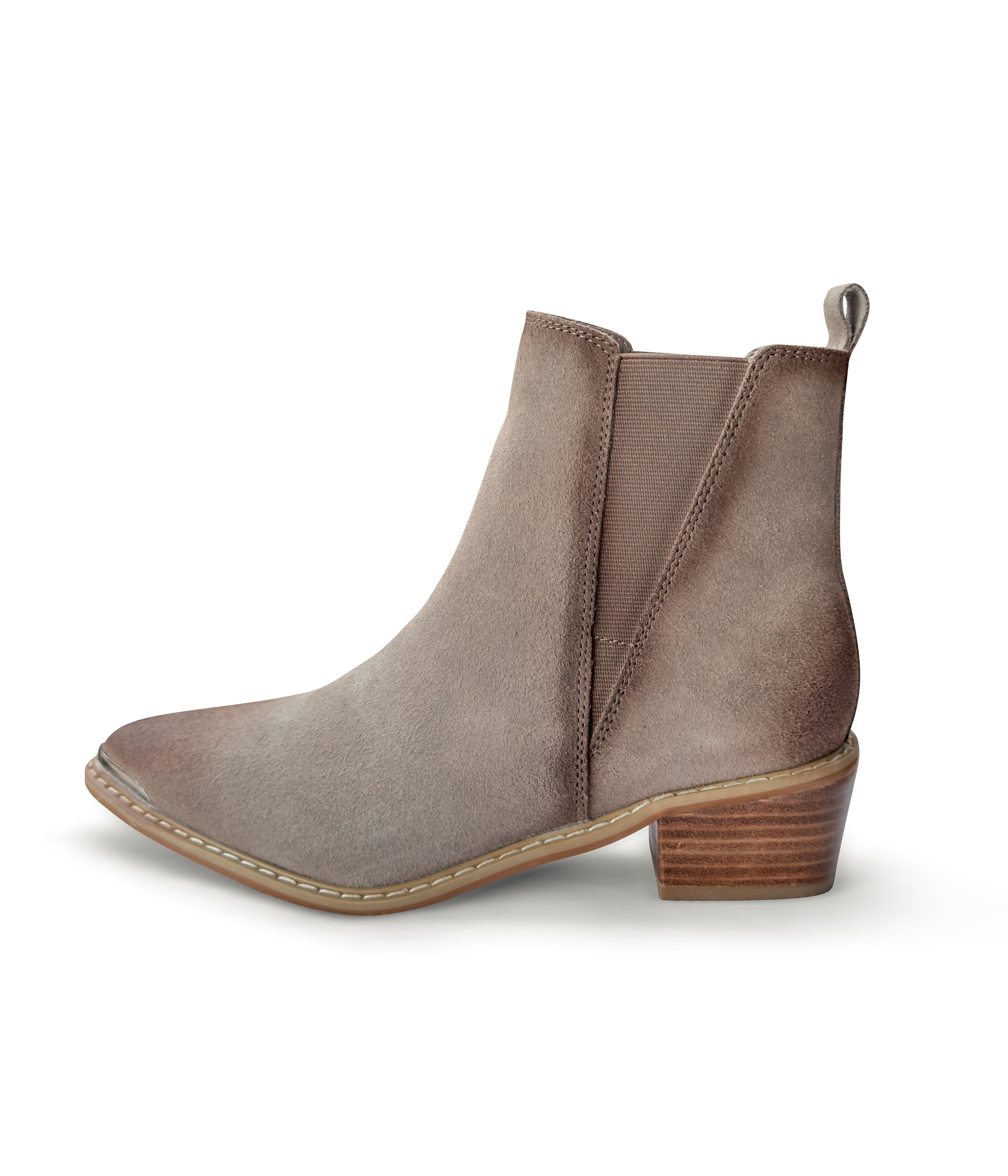Wylie Suede Ankle Boot in Taupe - Rural Haze