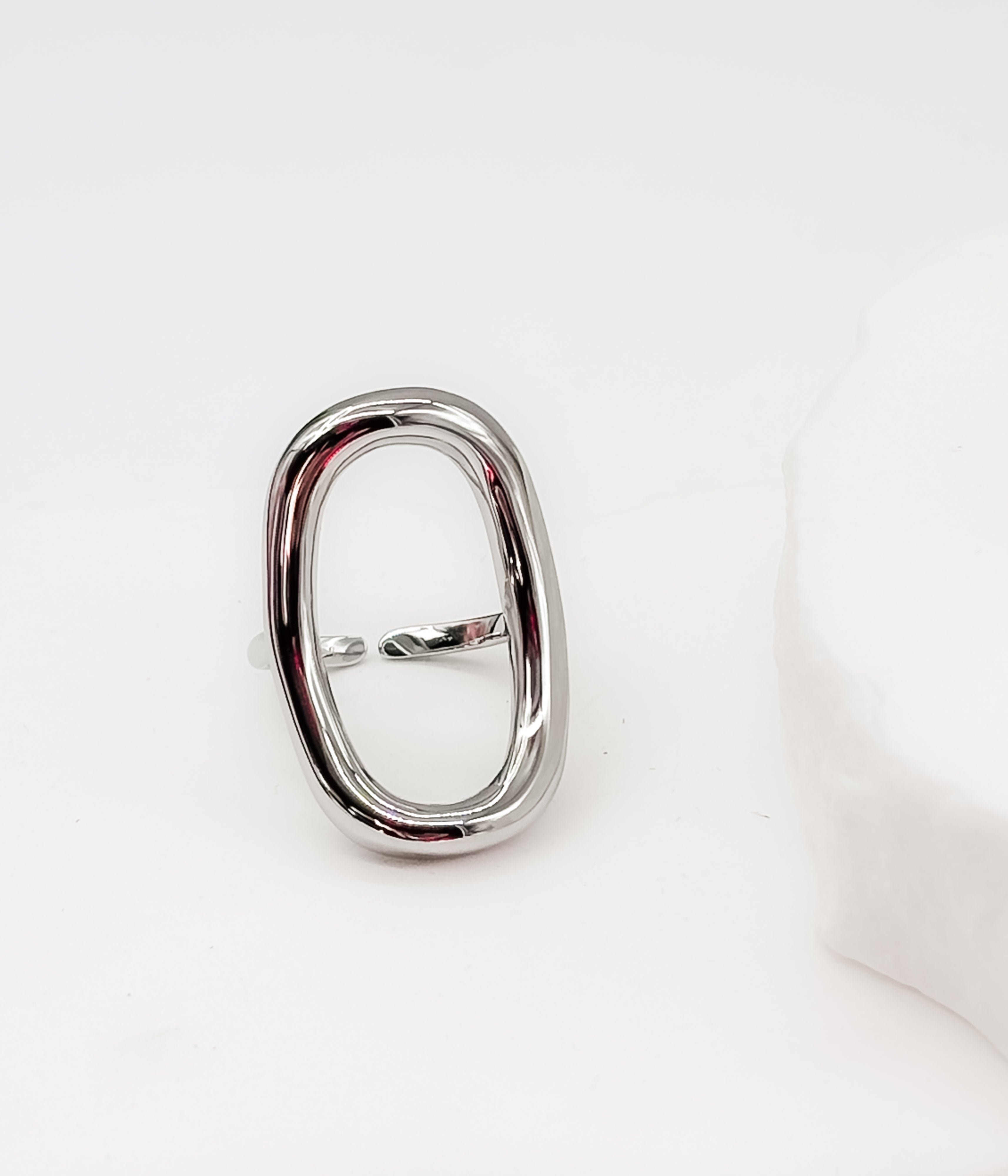 Silver Oval Statement Ring - Rural Haze