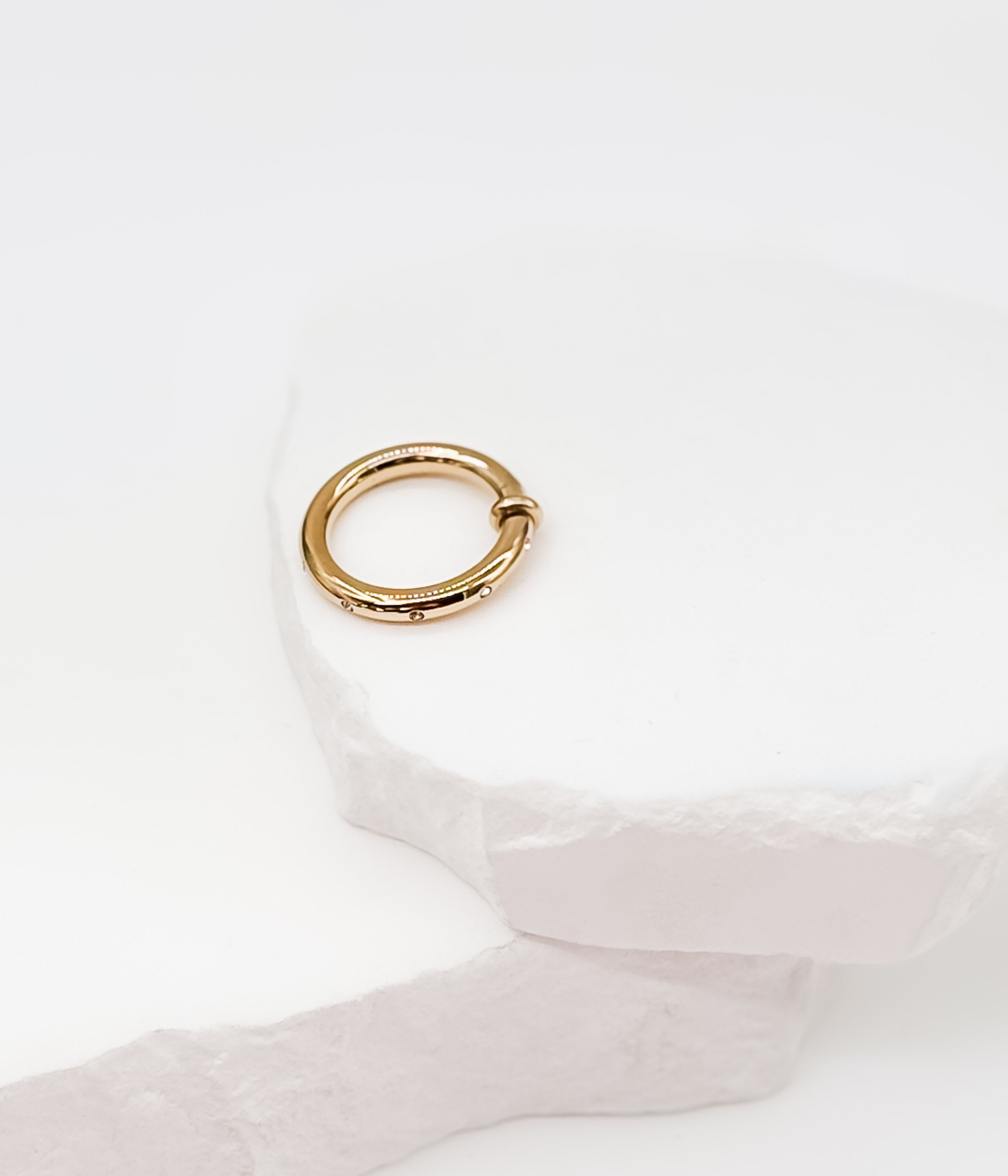 Gold Knot Ring with Crystal Accents - Rural Haze