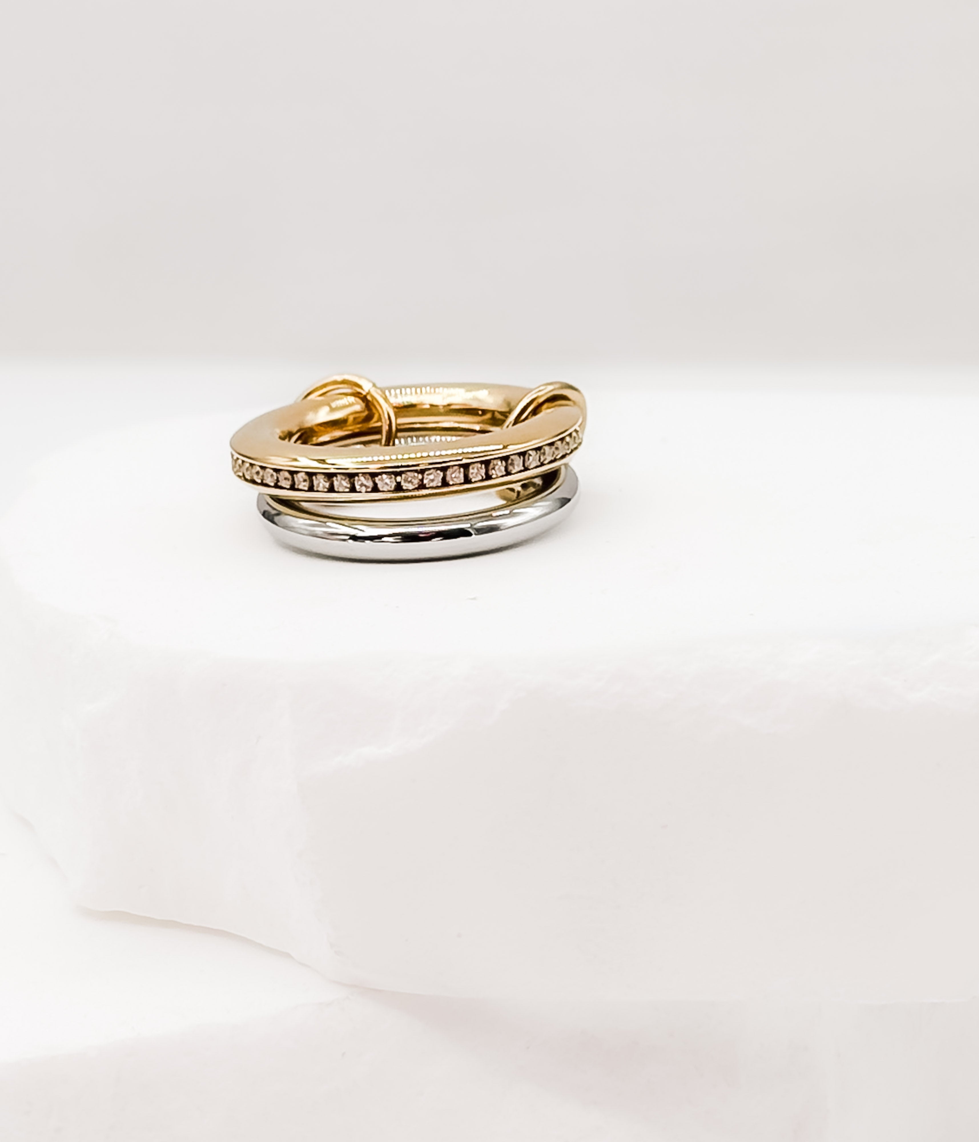 Mixed Metal Stack 2 Ring Set - Rural Haze