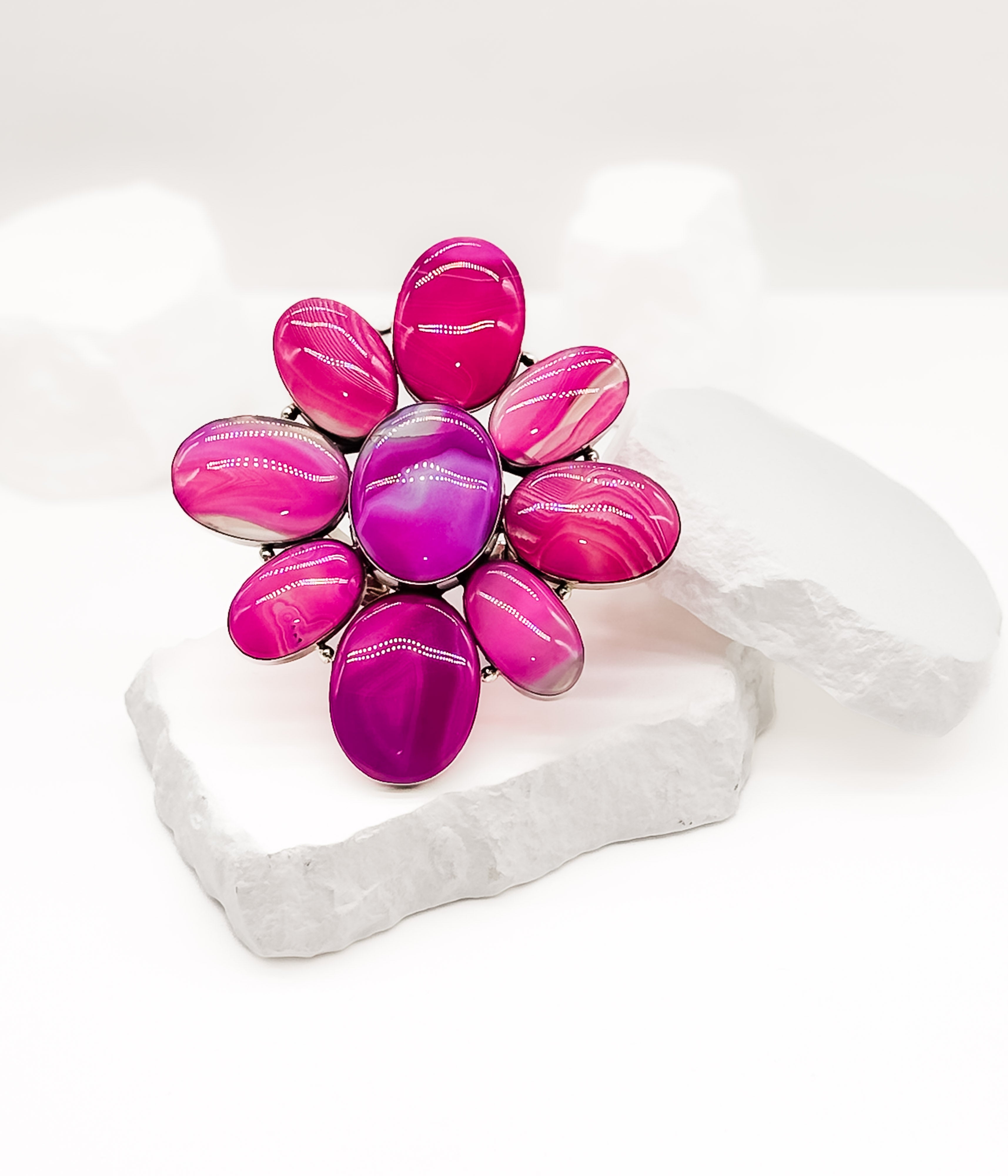 Mega Agate Bracelet in Pink
