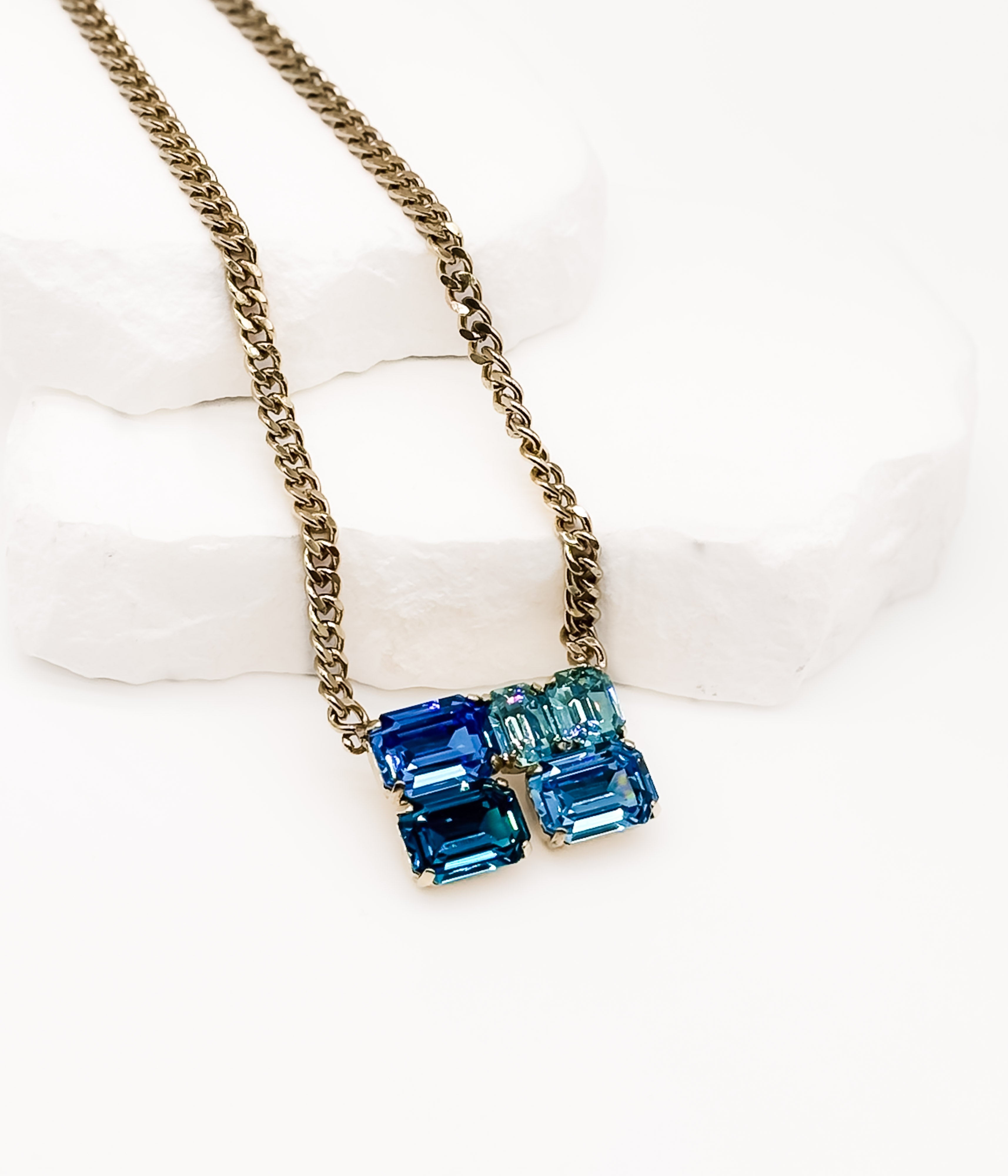 Rowan Necklace in Blues