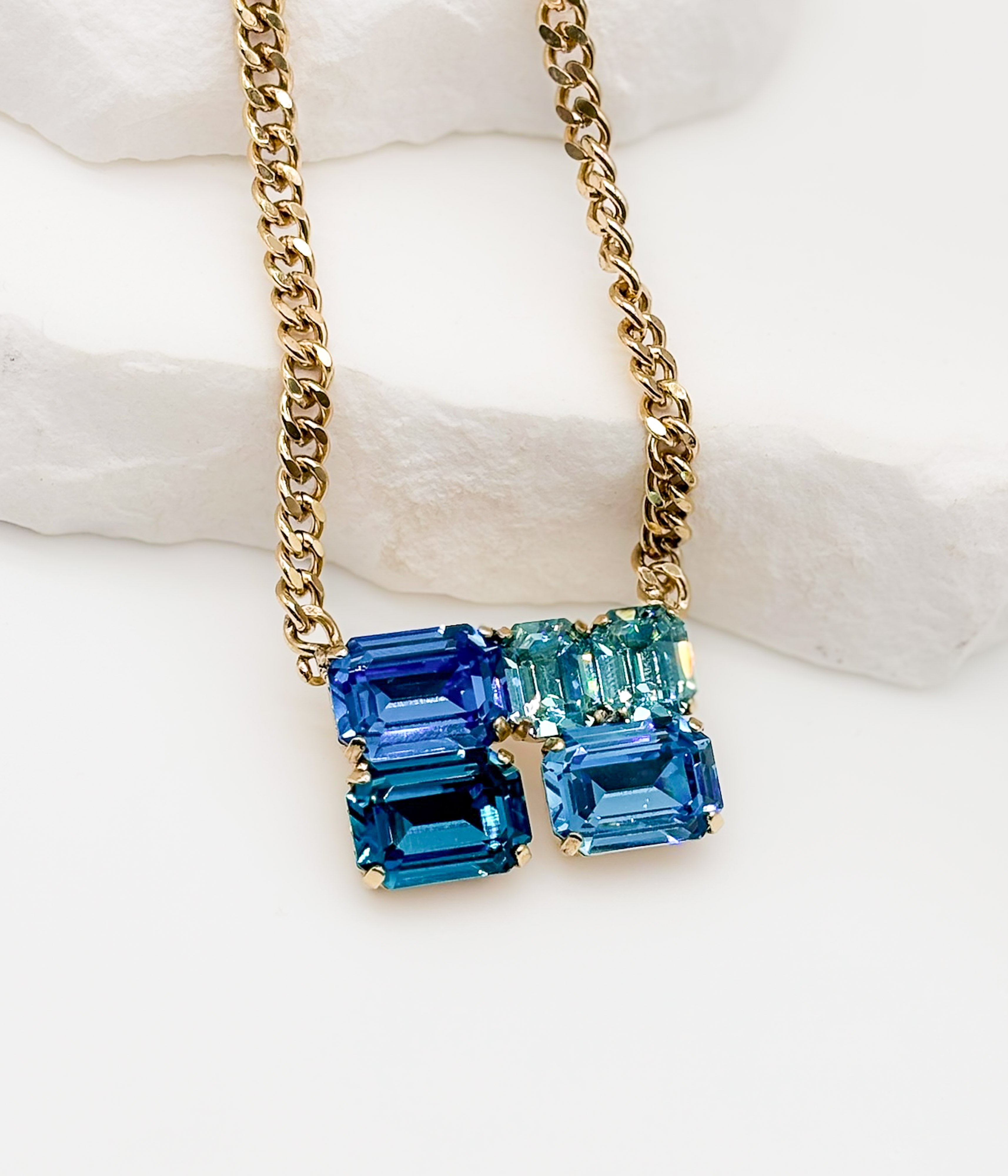 Rowan Necklace in Blues