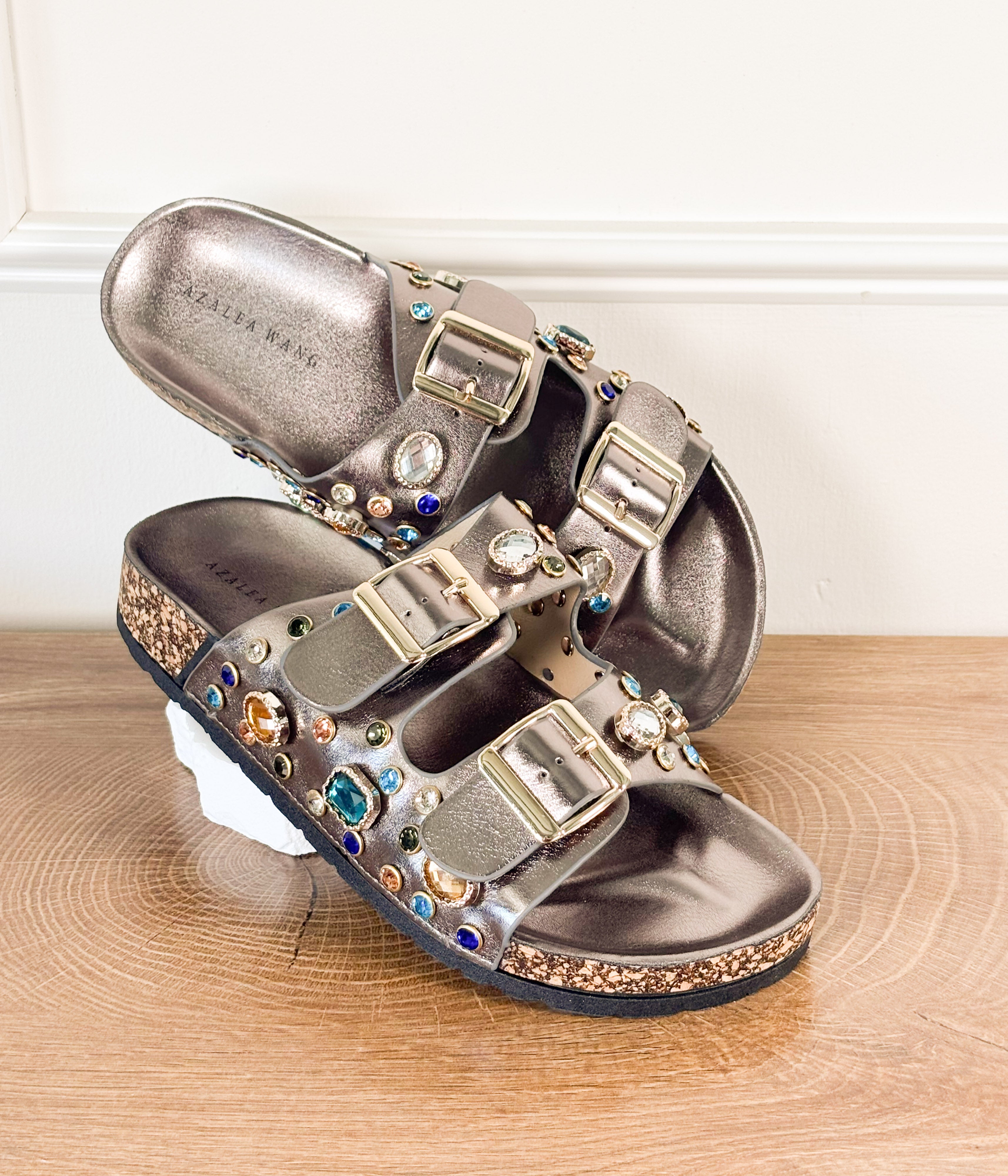 Bayleaves Sandal in Pewter - Rural Haze
