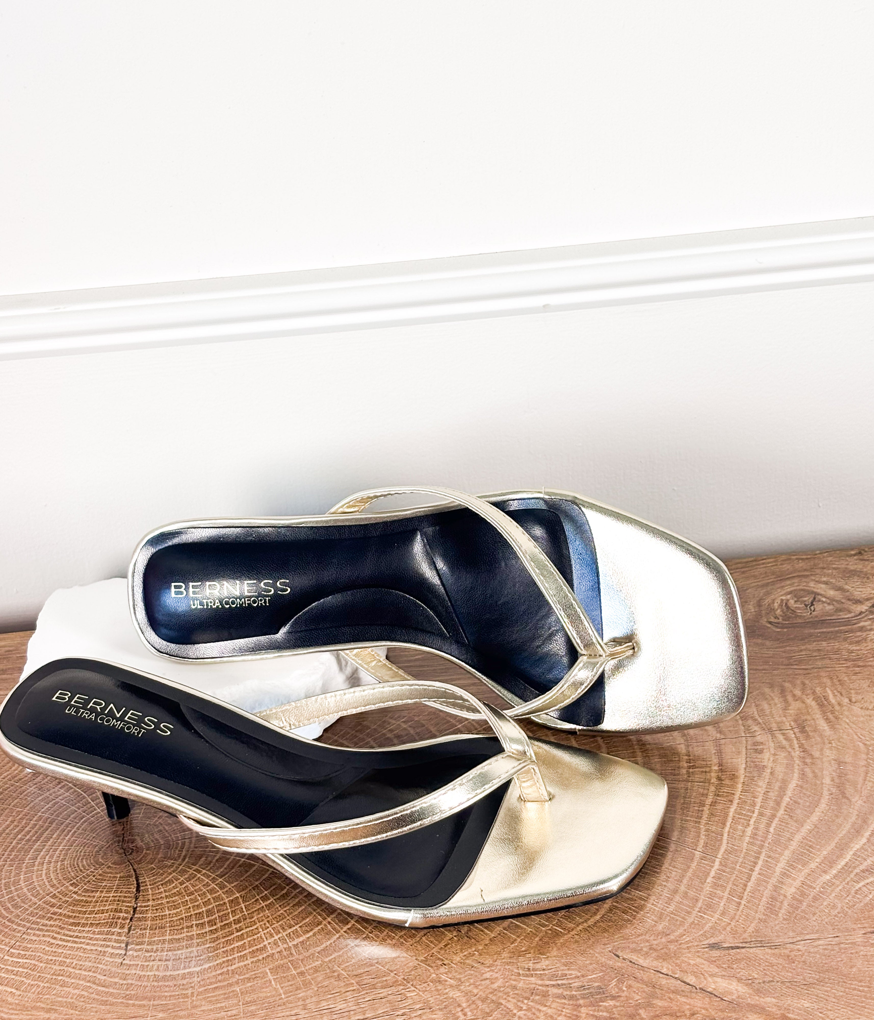 Florella Heel in Gold - Rural Haze