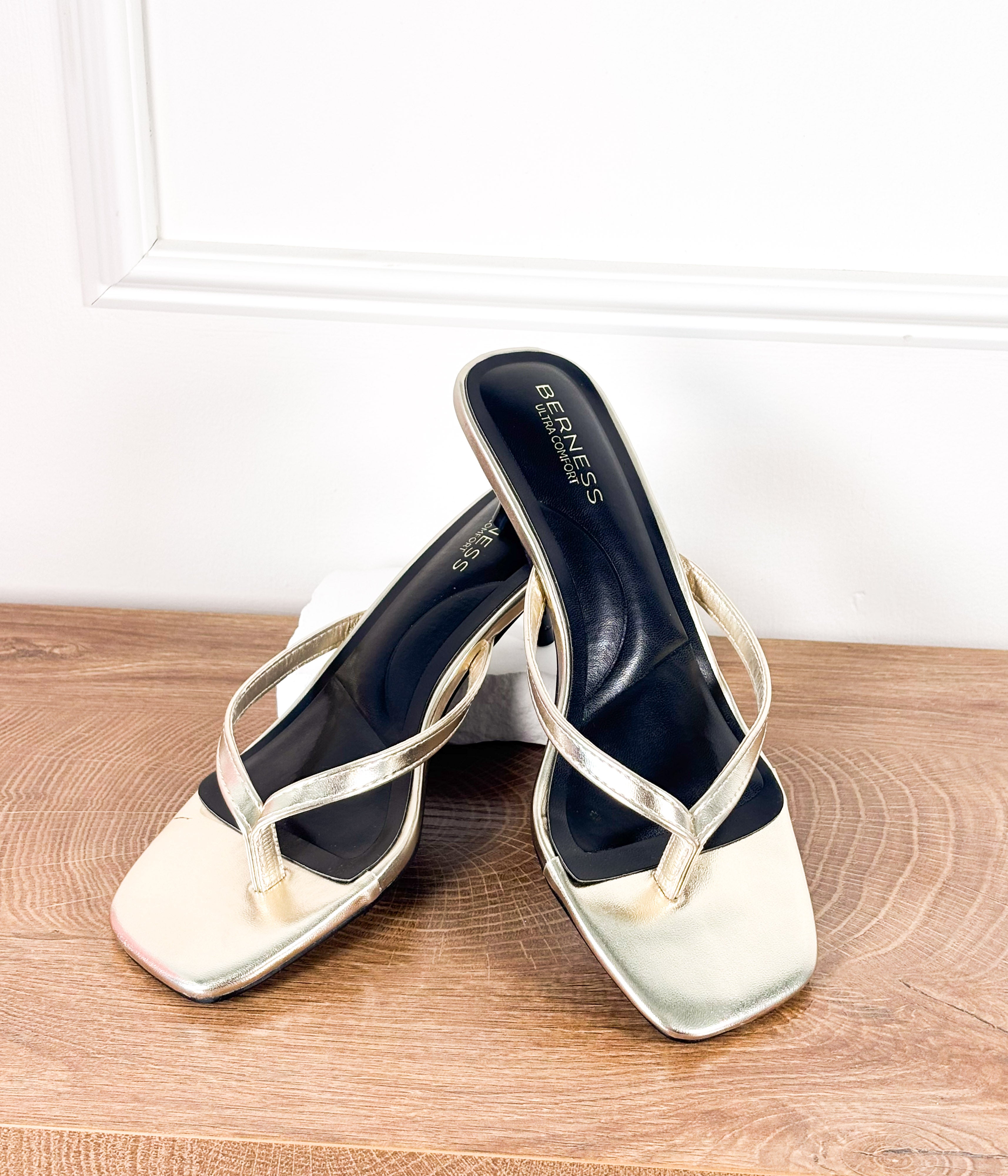 Florella Heel in Gold - Rural Haze